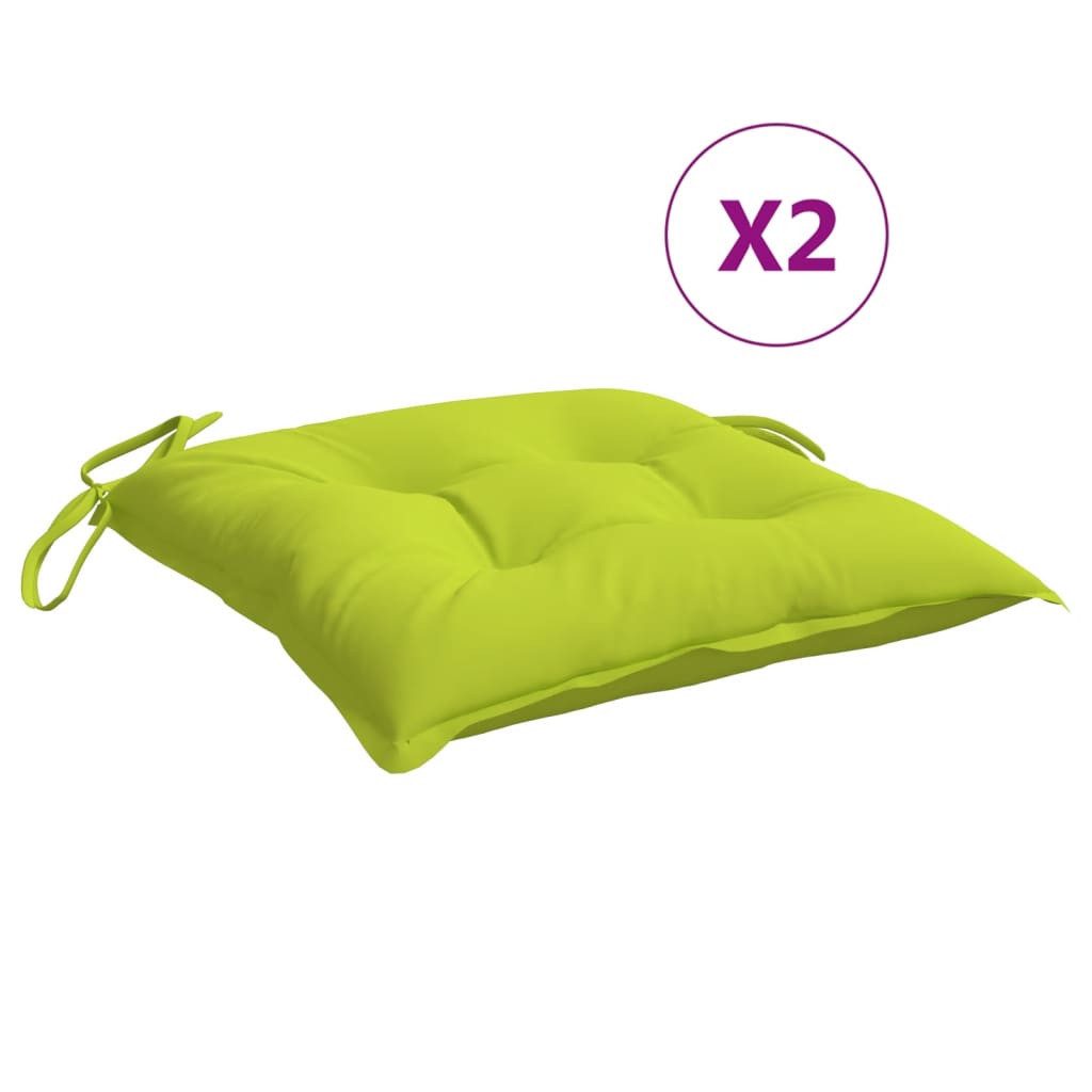 vidaXL Sitzauflage Palettenkissen 2 Stk. Hellgrün günstig online kaufen