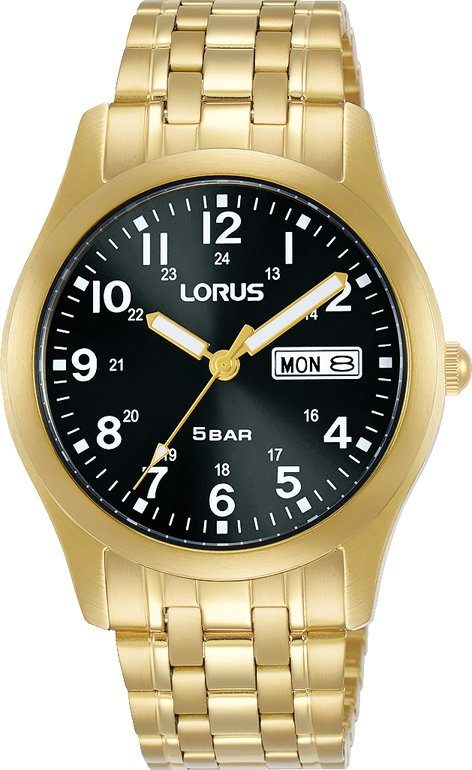 LORUS Quarzuhr RXN76DX9, Armbanduhr, Herrenuhr, Damenuhr, Datum, Edelstahlarmband