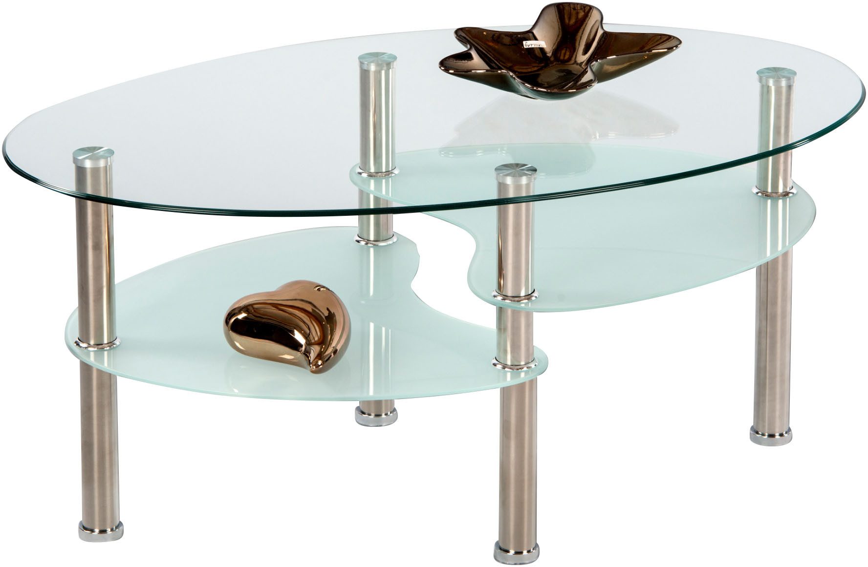 Stolkom Couchtisch "Wave Glastisch, Wohnzimmertisch, Beistelltisch Glas BxH günstig online kaufen