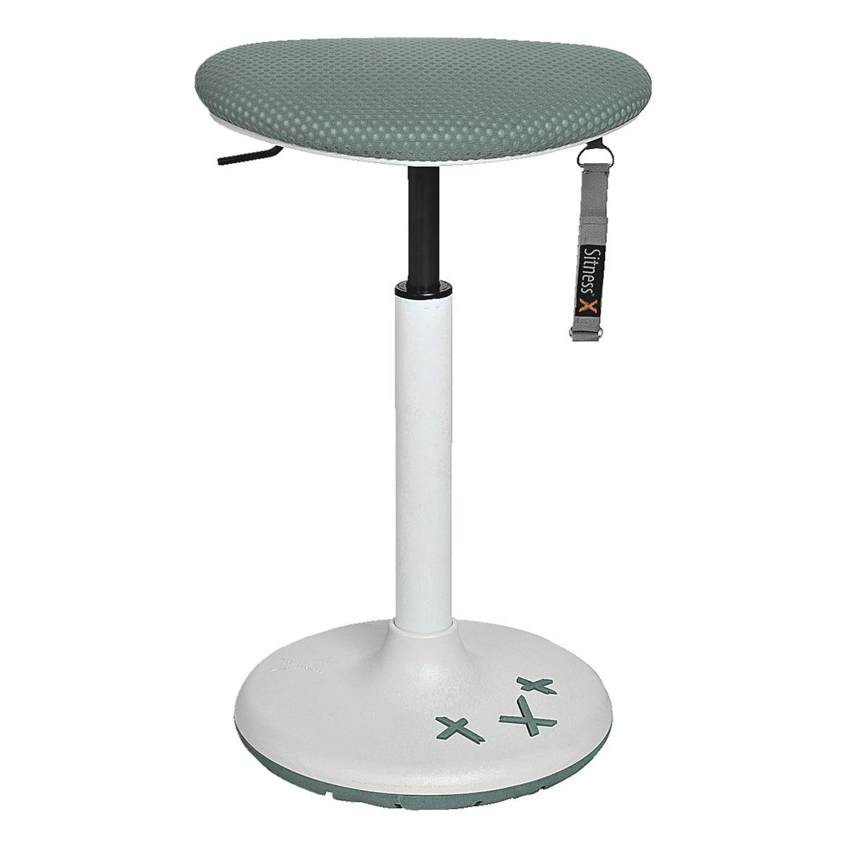 TOPSTAR Stehhilfe Sitness X Stool 30 XL, patentierter Standfuß aus TPU (Thermoplastische Polyurethane) mintgrün/weiss