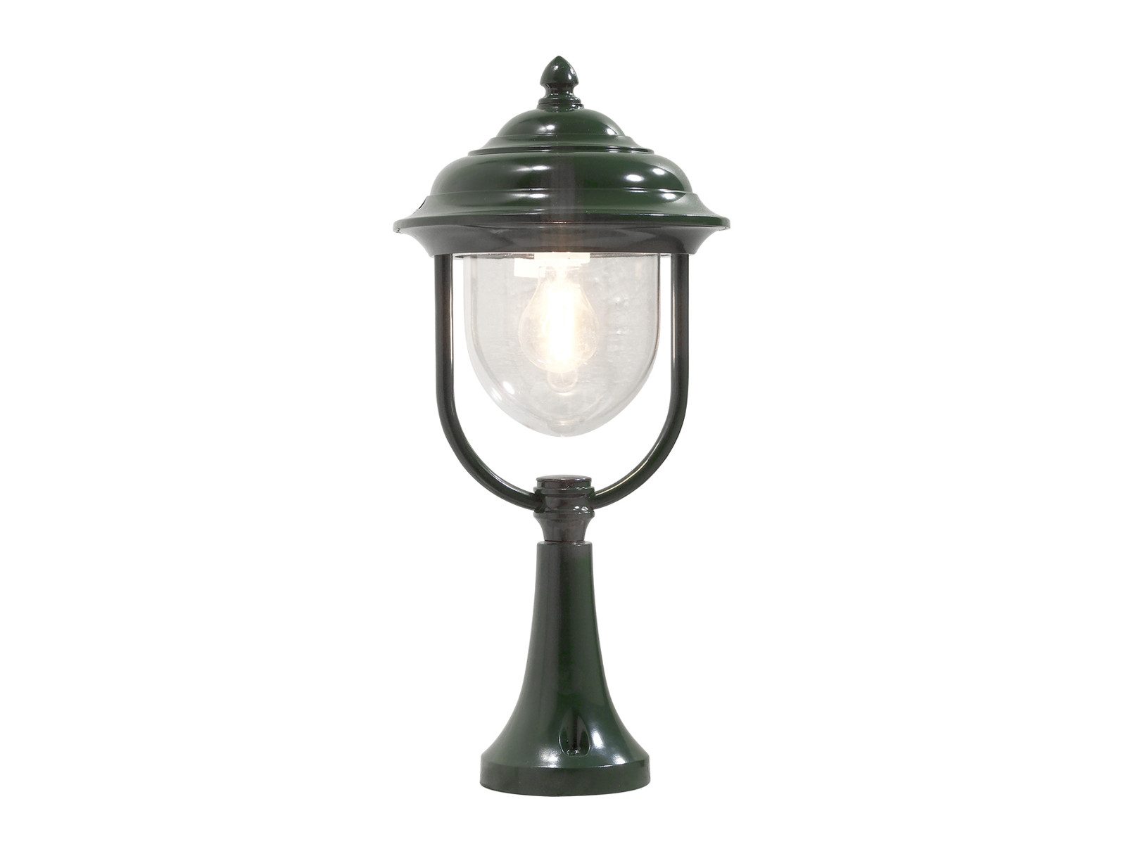 KONSTSMIDE LED Sockelleuchte im Landhausstil, Höhe 54cm, LED wechselbar, Warmweiß, Garten-Laterne zur Wegbeleuchtung inkl. austauschbarem Leuchtmittel