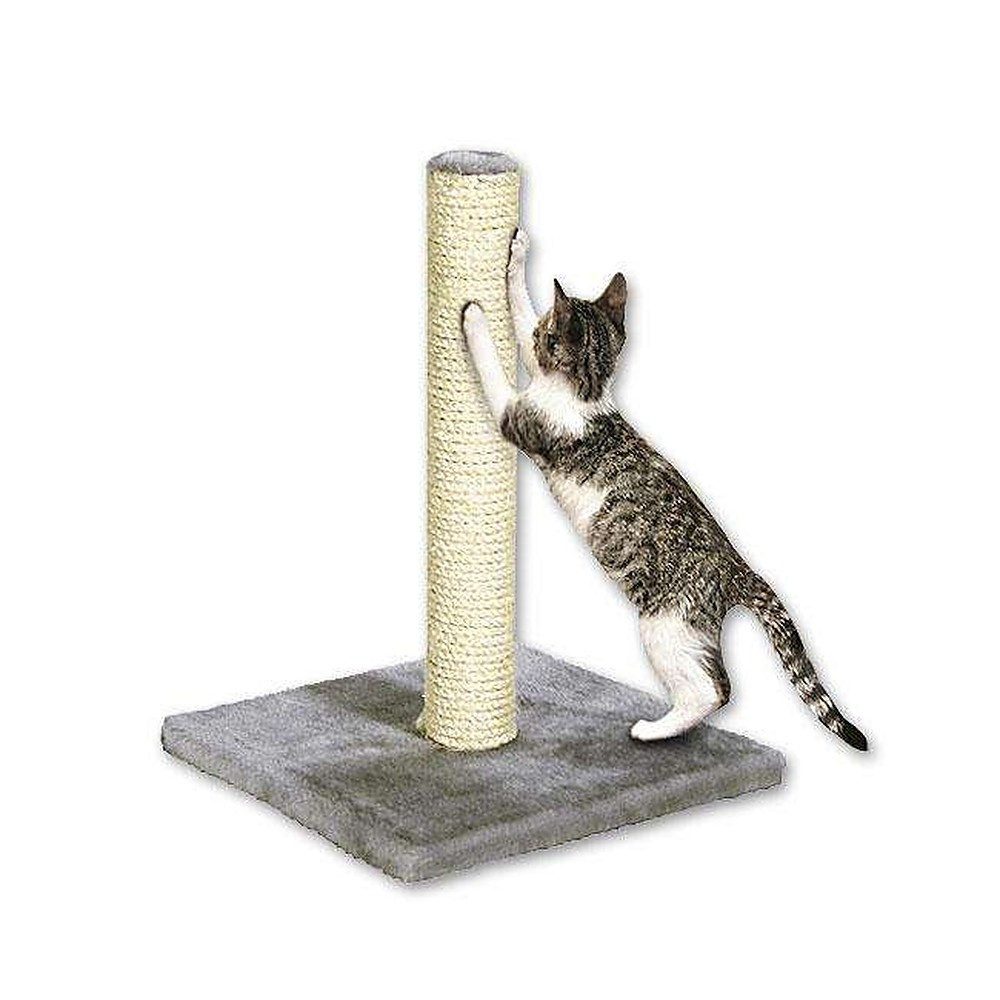 Karlie Kratzbaum Kratzsäule Katzenmöbel Krallenpflege, Sisalstamm, Plüschbezug, Krallenpflege, kompakt