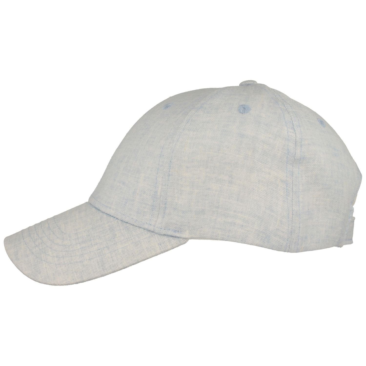 Baseball-Cap und Breiter Leinen Cap 505-Himmelblau Damen Baseball Baumwolle aus