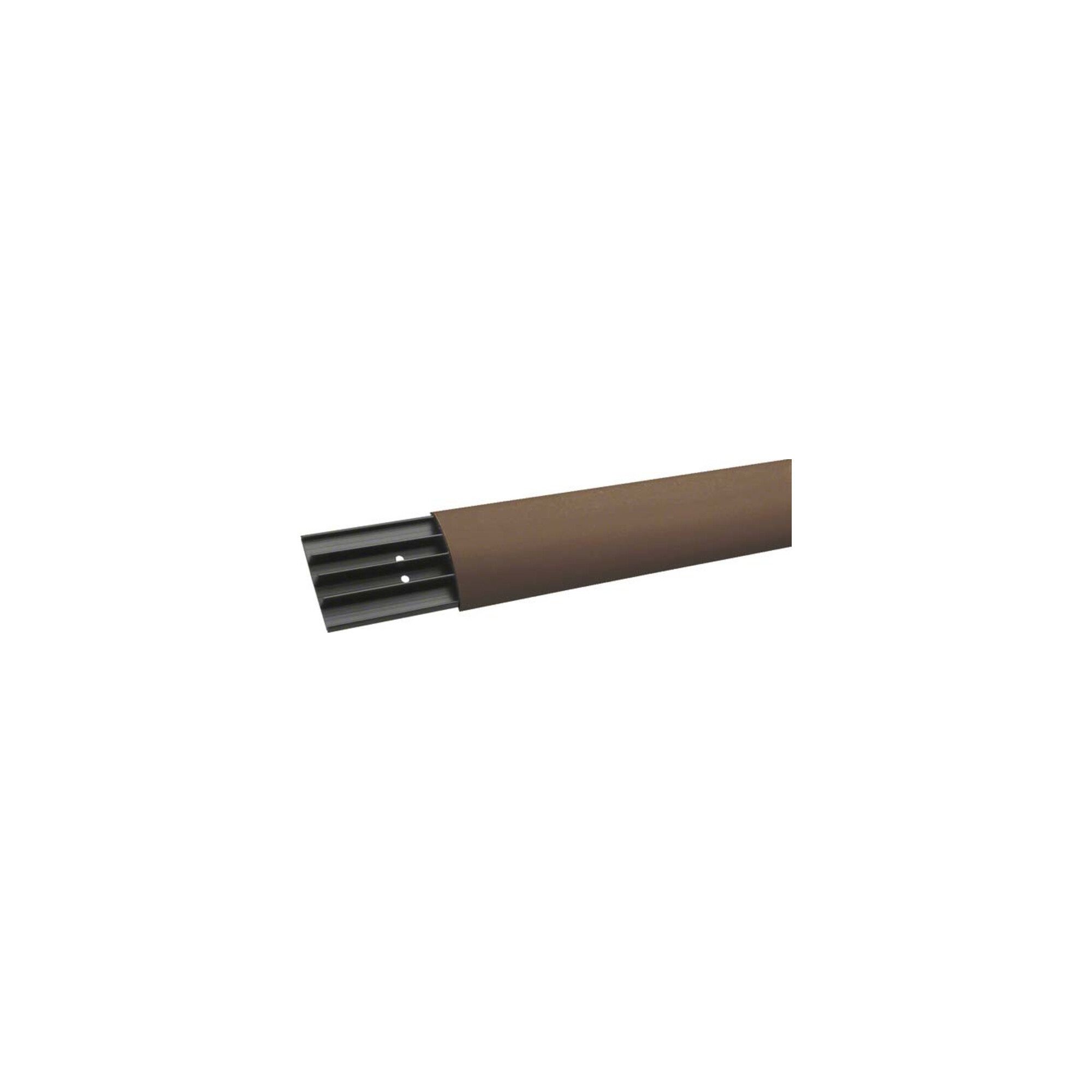 Hager Gardinenbefestigungen Ersatzteile Tehalit Aufbodenkanal 18x75 braun SL 180750 br 2 Stk