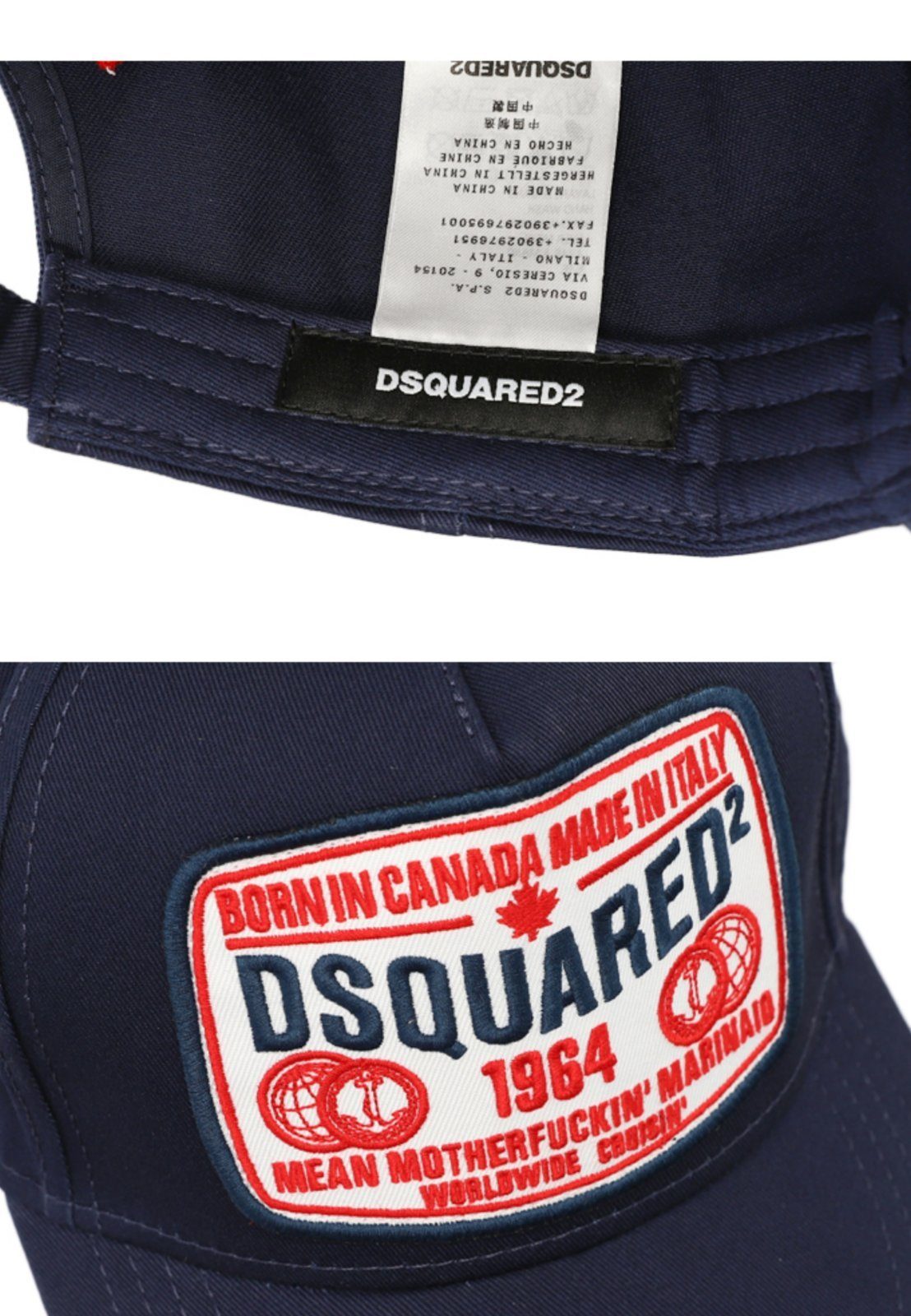 Dsquared2 Baseball Cap DS-BCM0366--05C00001-Dunkelblau