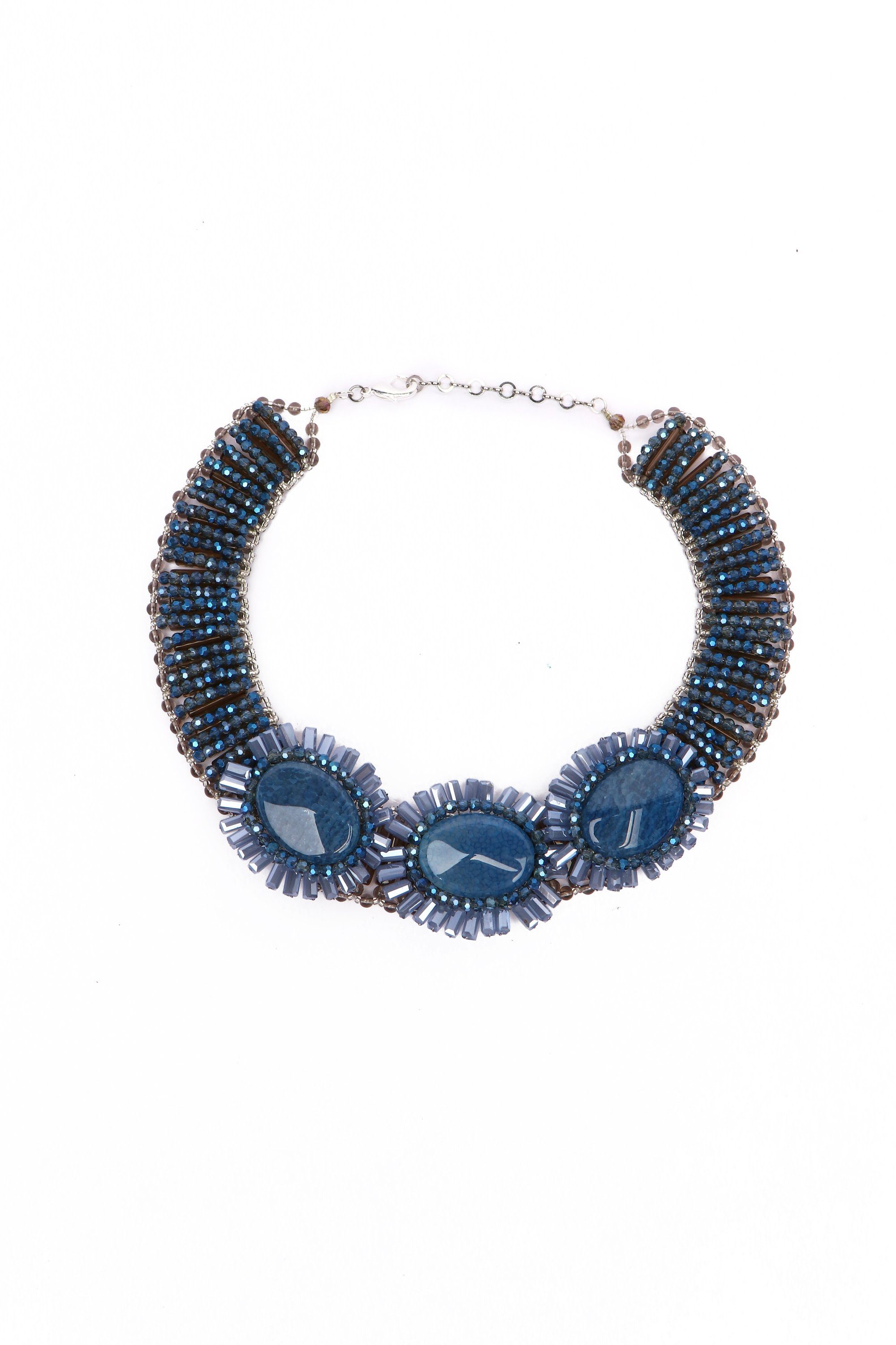 COLLEZIONE ALESSANDRO Statementkette Ragna, geschliffene Glasperlen
