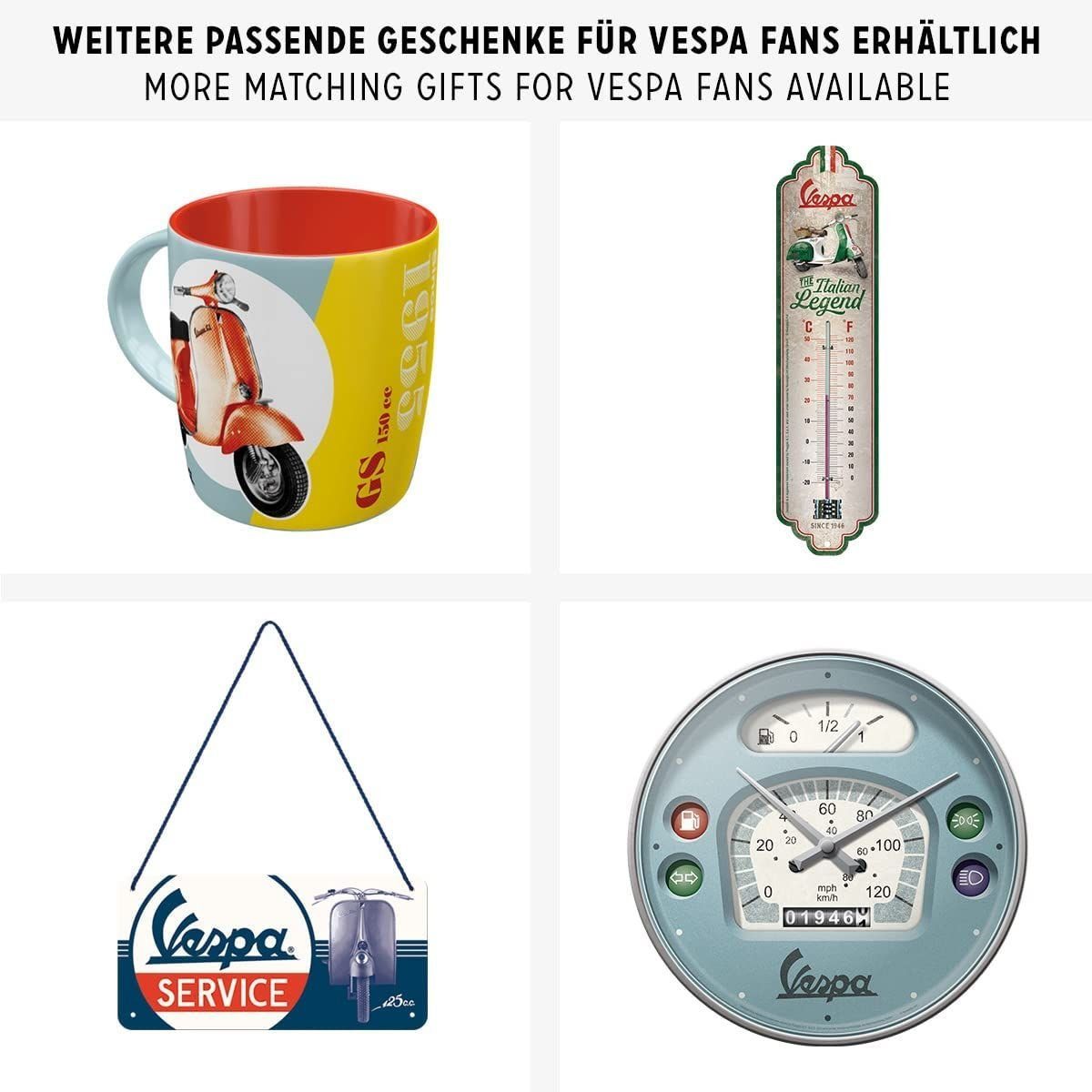 Nostalgic-Art Tasse Emaille-Becher - Vespa - Italian Legend – Bild 5 von 5