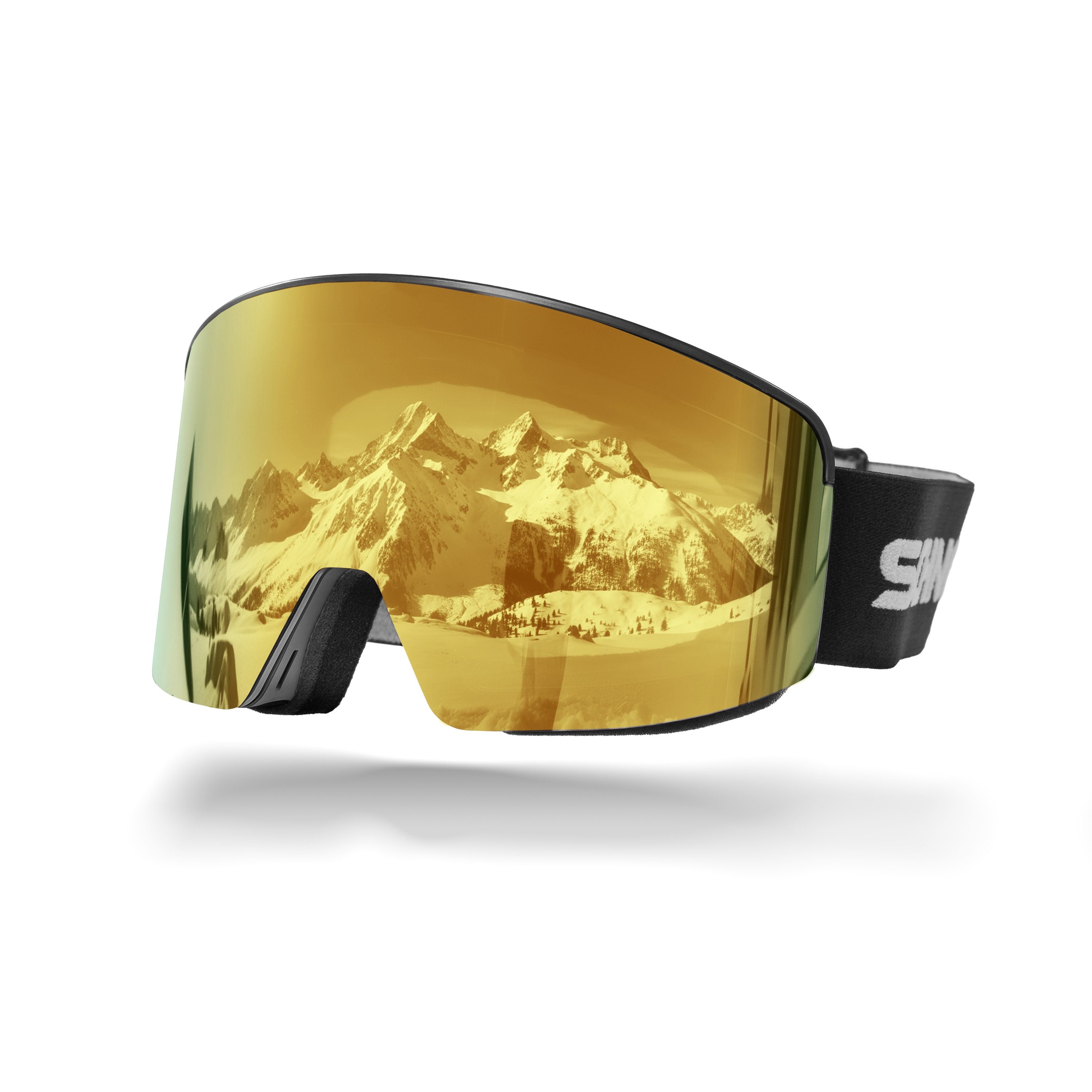 SCHNORR Sportbrille Skibrille mit magnetischer Glaswechselfunktion REVO Gold S2, Anti-Fo, (1-St), Full REVO-Beschichtung Gold (S2)