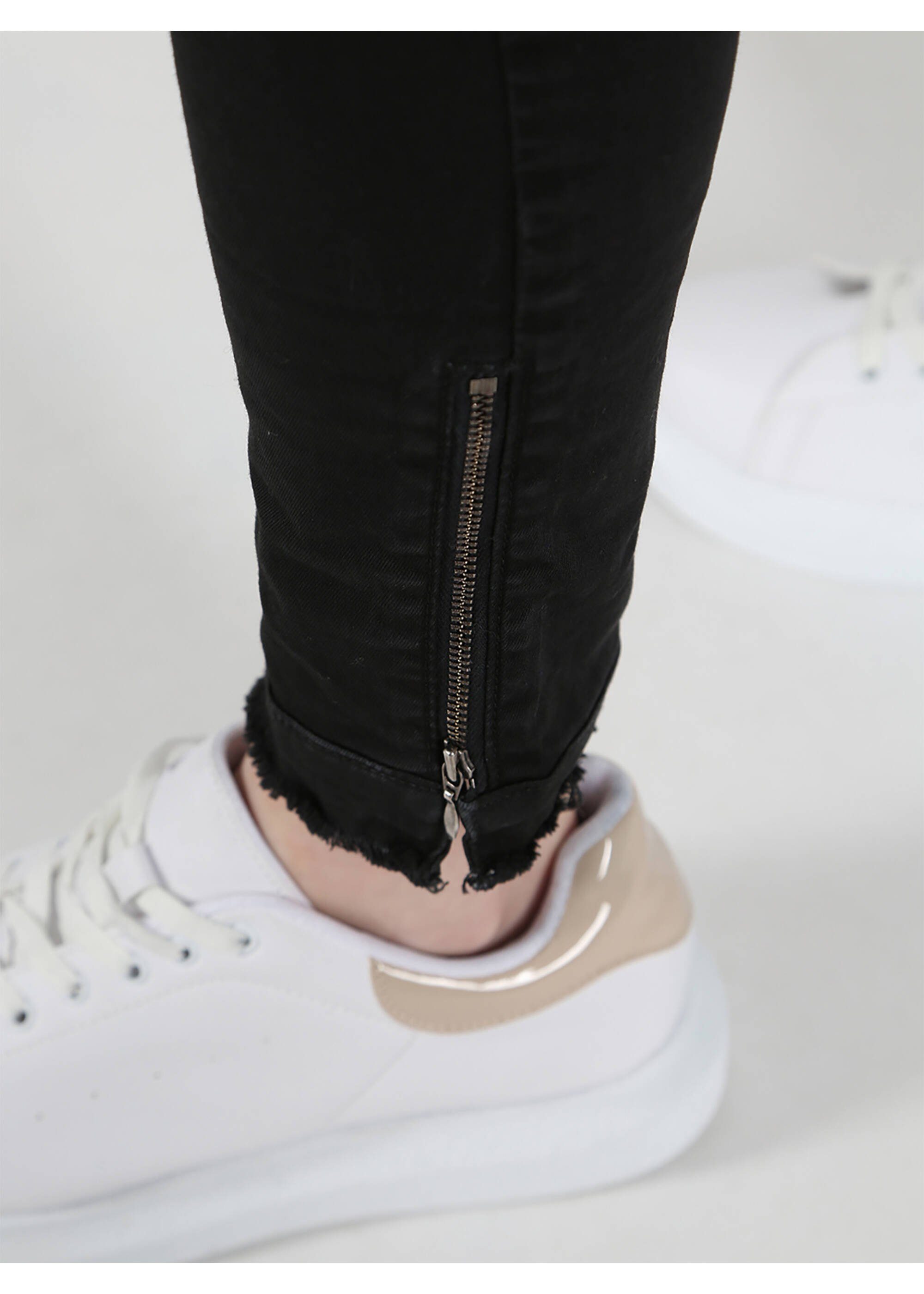 Miracle of Denim Stretch-Jeans MOD JEANS MEGAN CARGO black AU21-2060.11