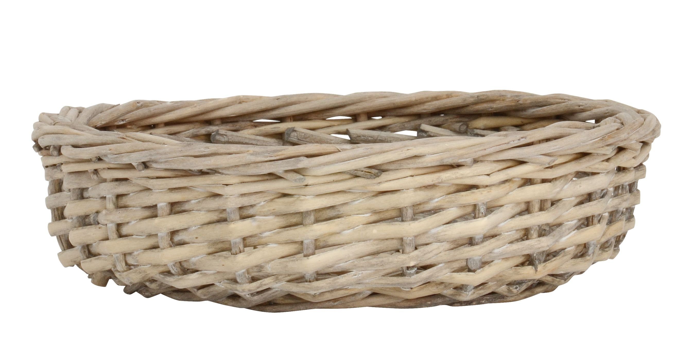 Brotkorb Brotkorb Brötchenkorb Frühstückskorb Rund D 22cm Weide Natur Ib