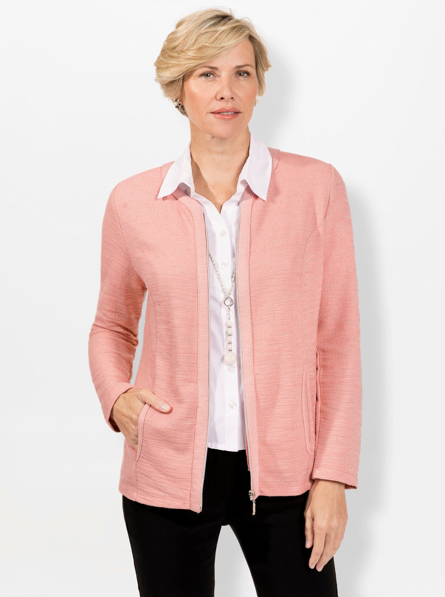 WITT WEIDEN Shirtjacke, Sommerliche Bouclé-Struktur