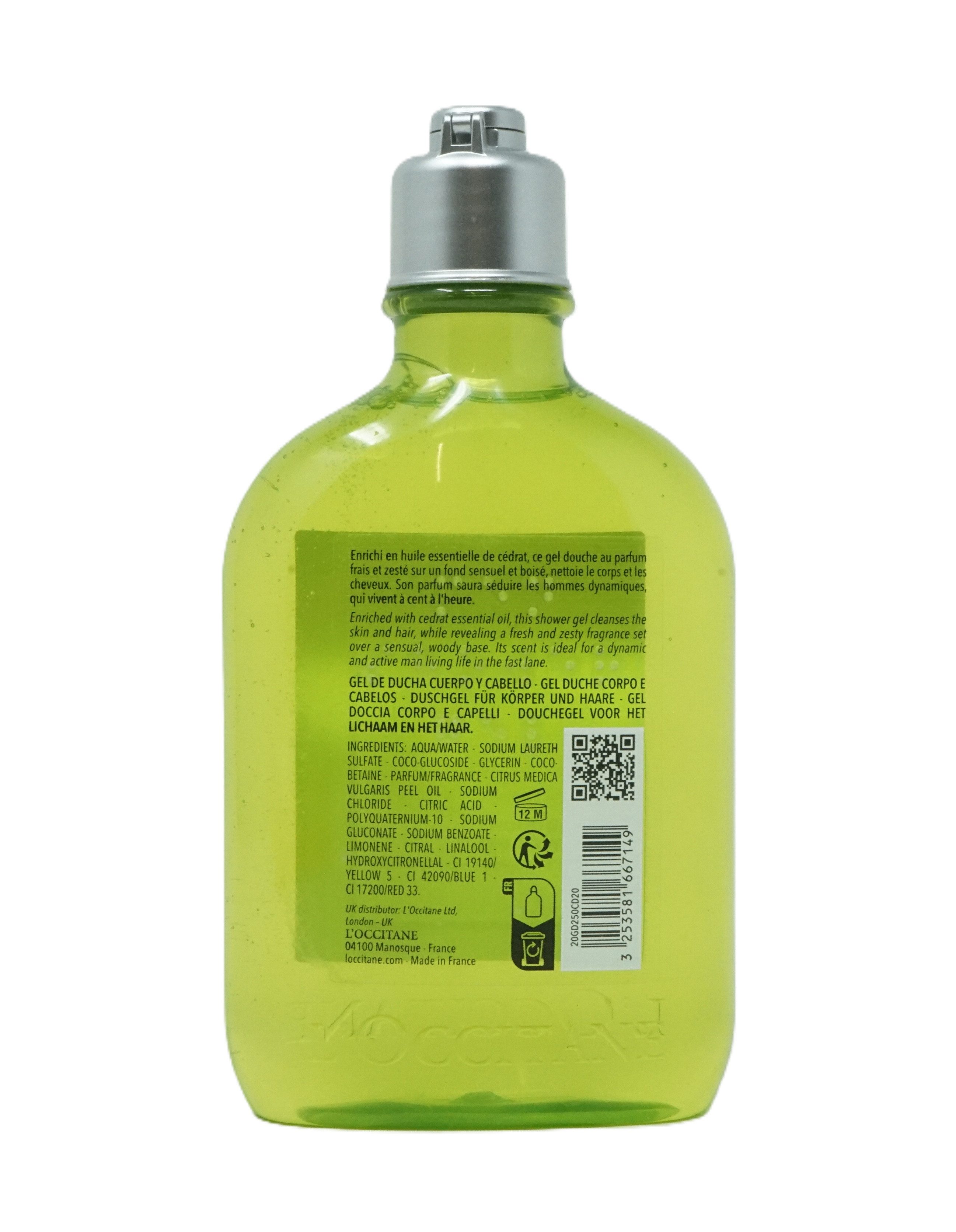 L'OCCITANE Duschgel L’Occitane Homme Eau De Cedrat Shower Gel 250ml