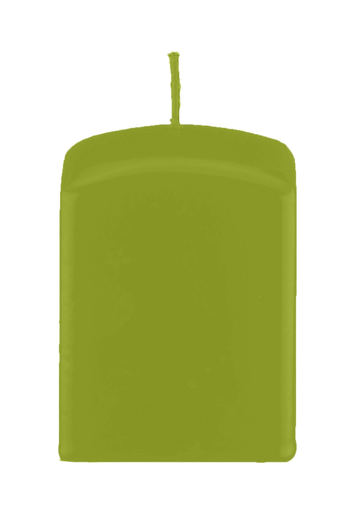 Kopschitz Kerzen Stumpenkerze Quader, Quadratische Kerzen Limonegrün 150 x Ø 70/70 mm, 8 Stück