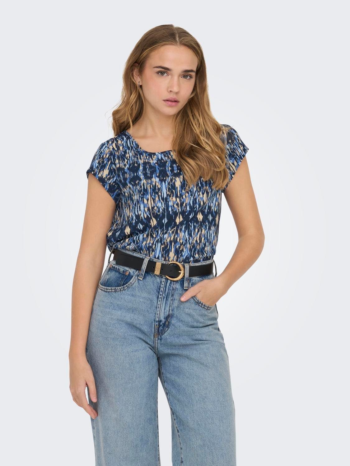 ONLY Shirtbluse ONLVIC S/S AOP TOP günstig online kaufen