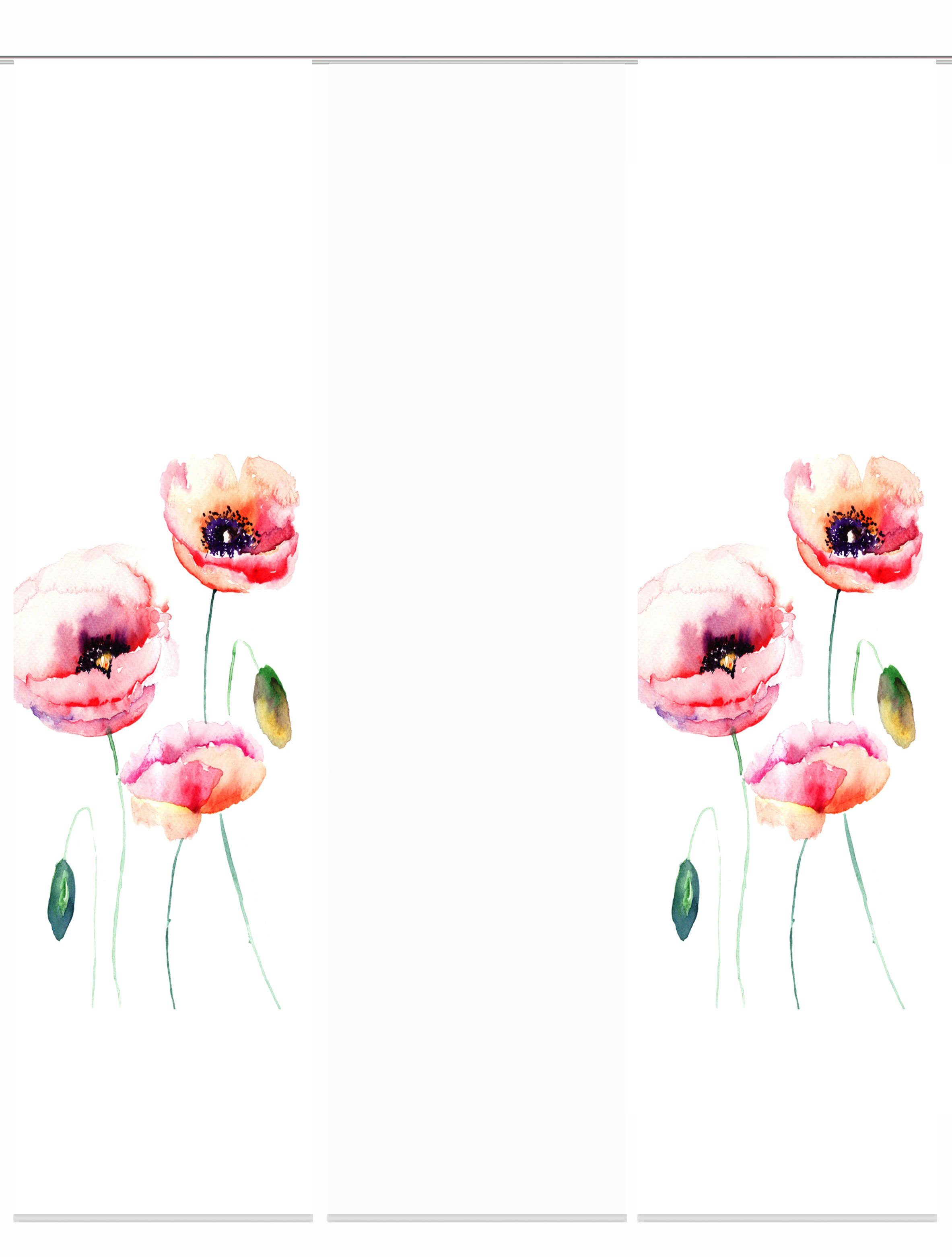 HOME WOHNIDEEN Schiebegardine VALMUE (3 St), Paneelwagen, blickdicht, Schie günstig online kaufen