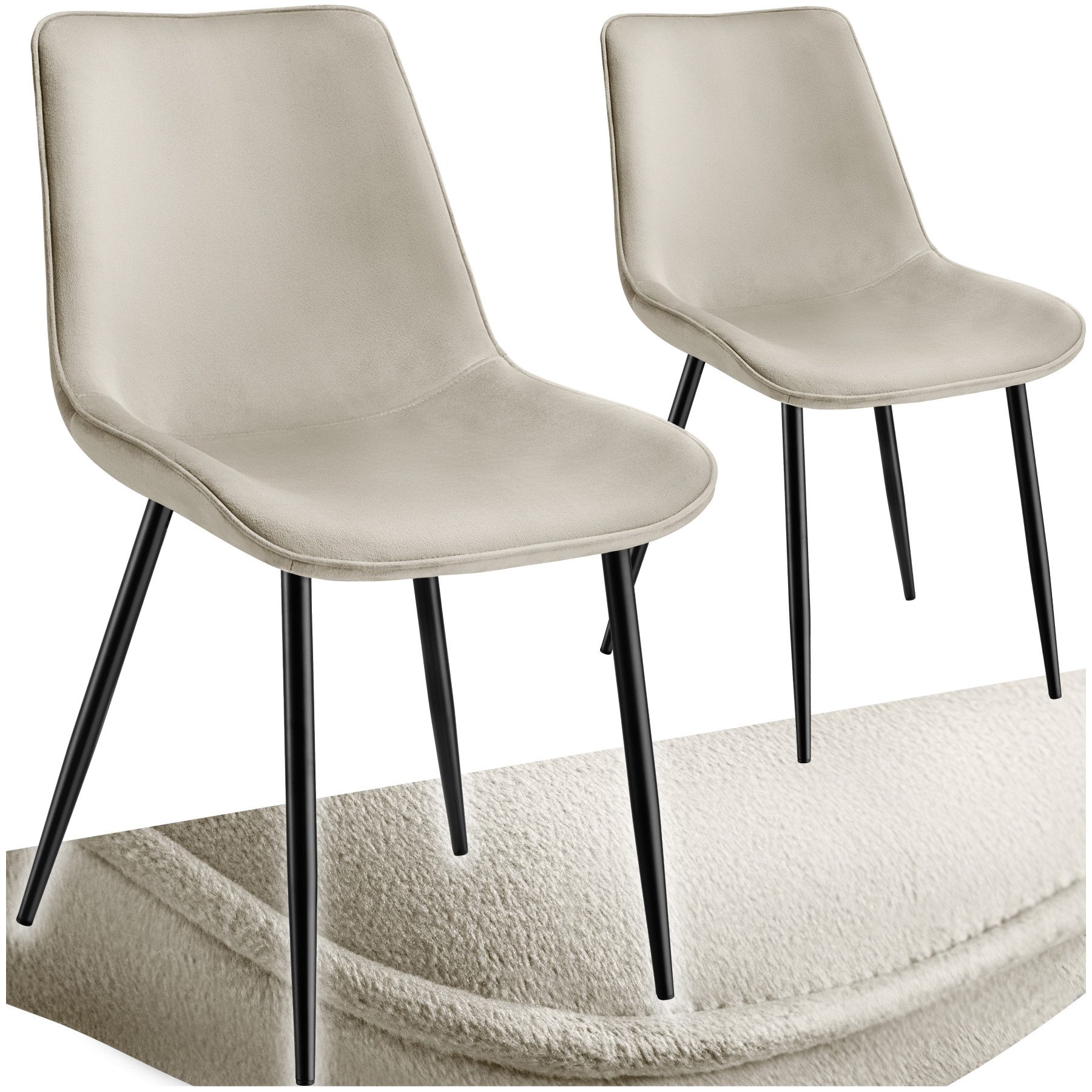 tectake Esszimmerstuhl Set Stuhl (Set, 2 günstig online kaufen