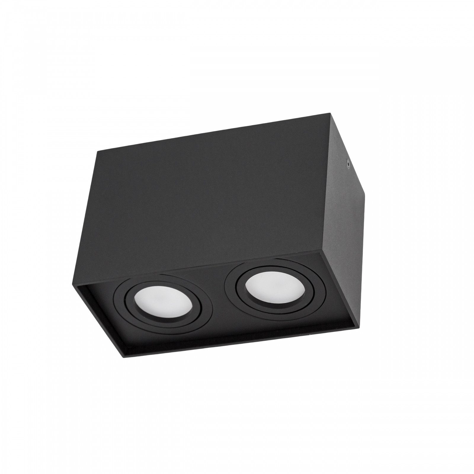 Spectrum Aufbauleuchte LED Chloe Duo GU10 schwenkbar schwarz Deckenleuchte IP20 max.35W eckig, Kein Leuchtmittel enthalten, Schwenkbar