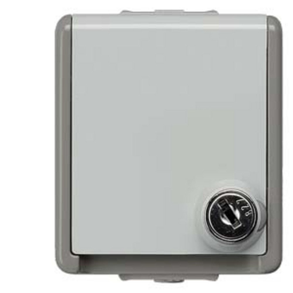 SIEMENS Steckdose Siemens Schalterprogramm Schutzkontakt-Steckdose Delta Grau 5UB4714