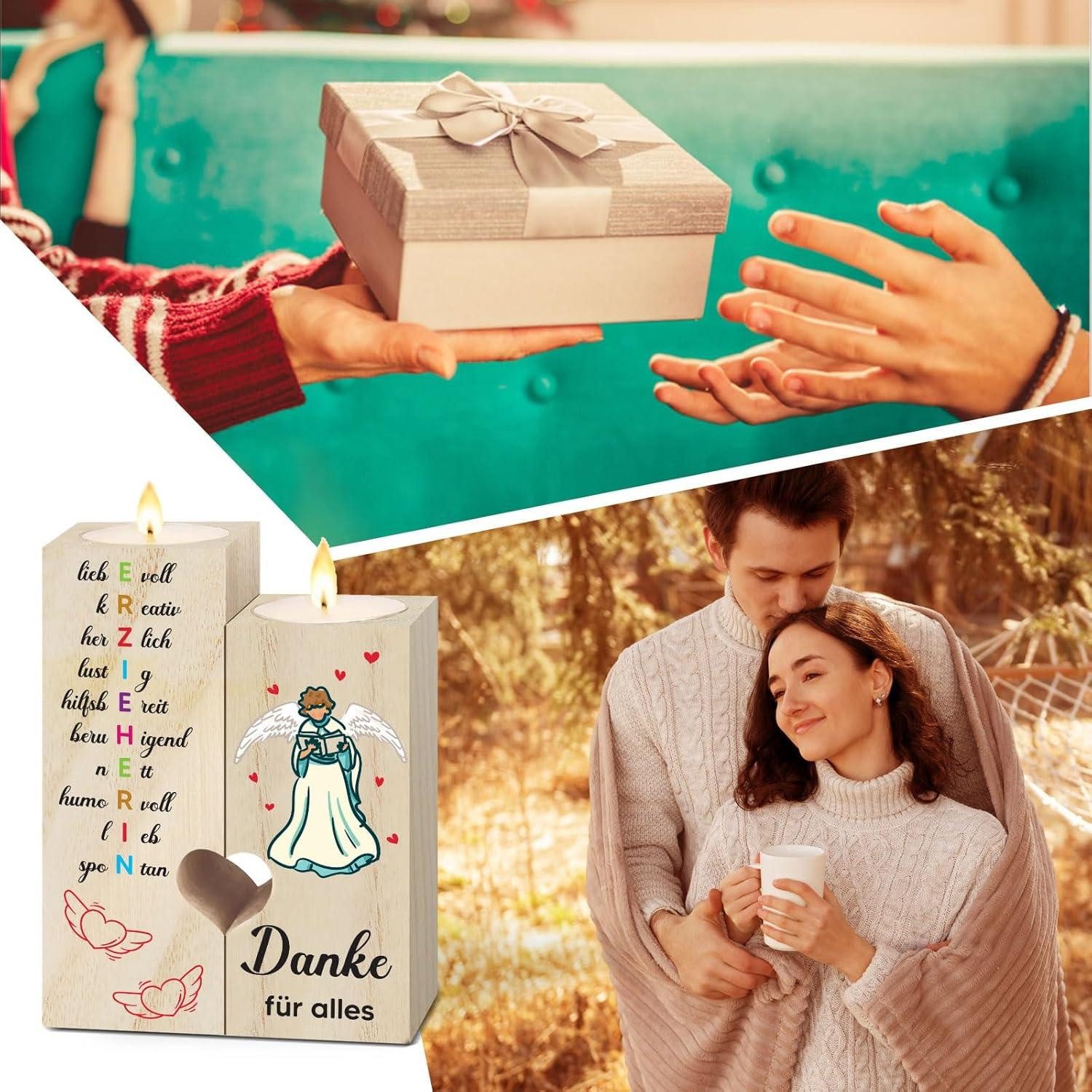 LuxusKollektion Kerzenständer Abschiedsgeschenk Erzieherin Kerzenständer Da günstig online kaufen