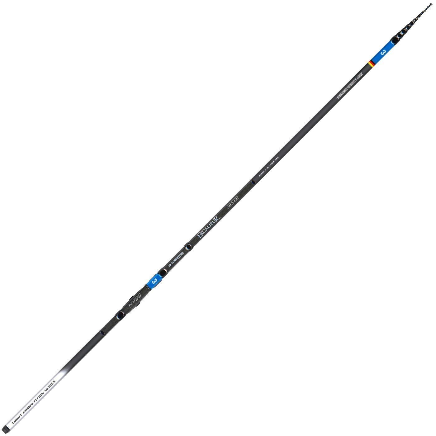 Fishing Tackle Max Forellenrute Tubertini Excalibur Silver 3 / 4,20m Wg 4-9g - Forellenrute