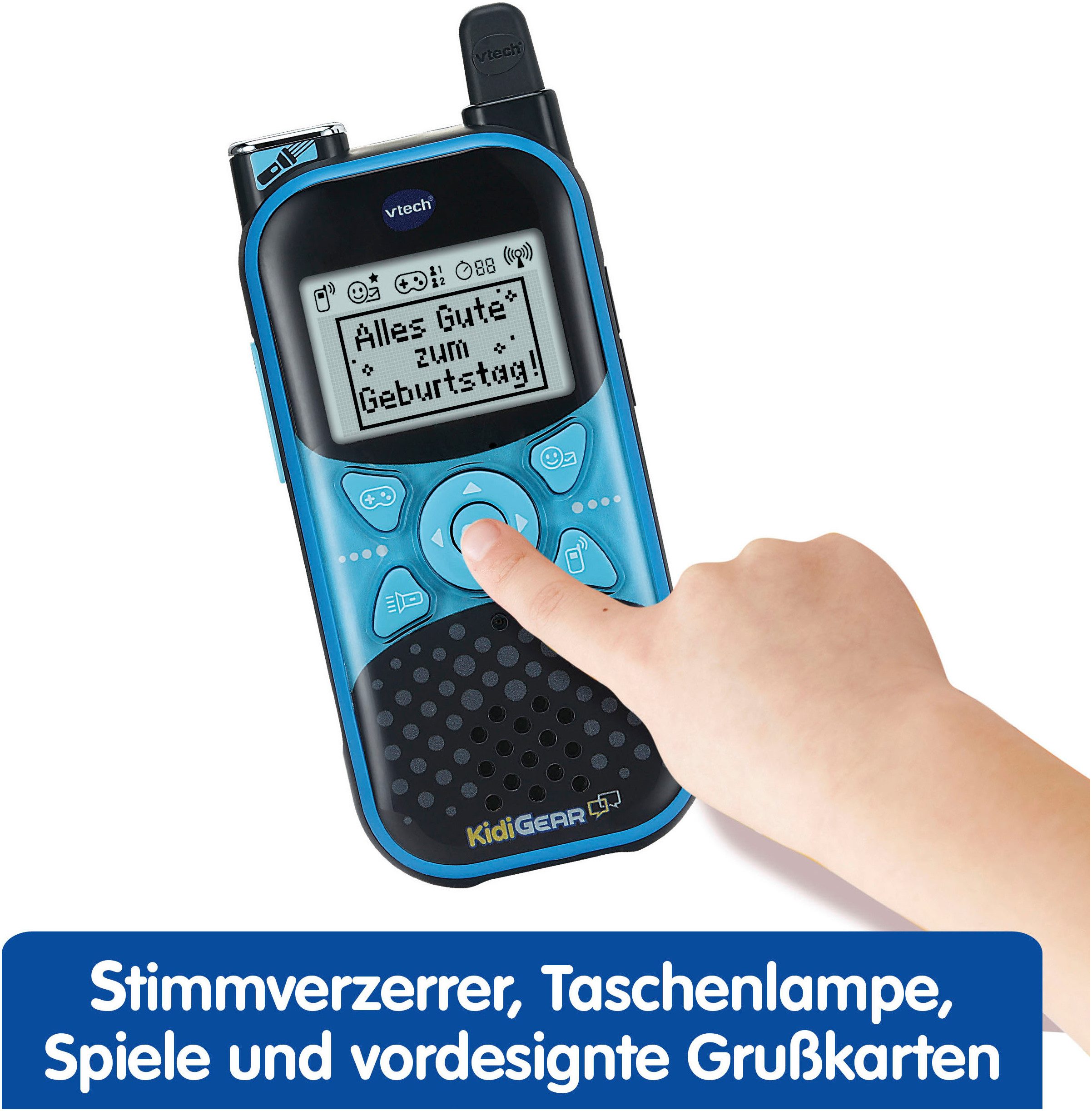 Vtech® Walkie Talkie KidiTalkie Explorer, (Set, 2-St), mit Taschenlampe