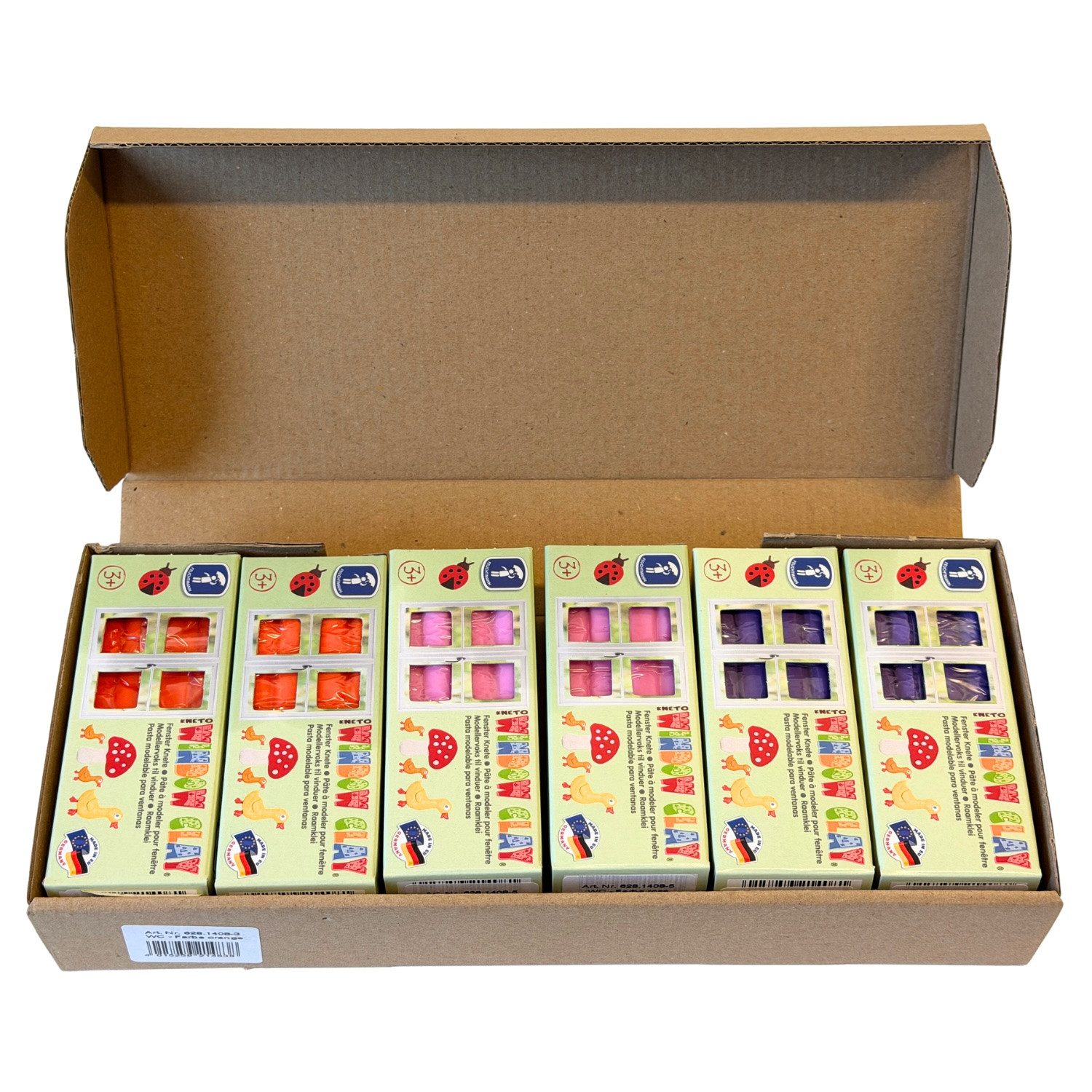 Feuchtmann Knete Wiederverwendbare Fensterknete – 6 x 150 g Trocknet nicht aus