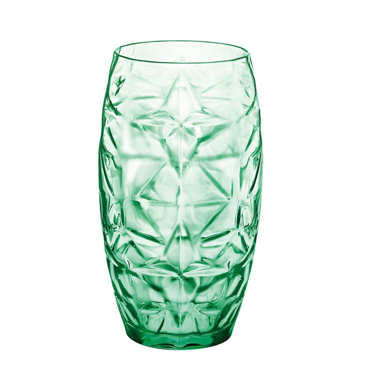 Stück, Glas Glas Glas Becher 470 ml Oriente 6 grün Bigbuy