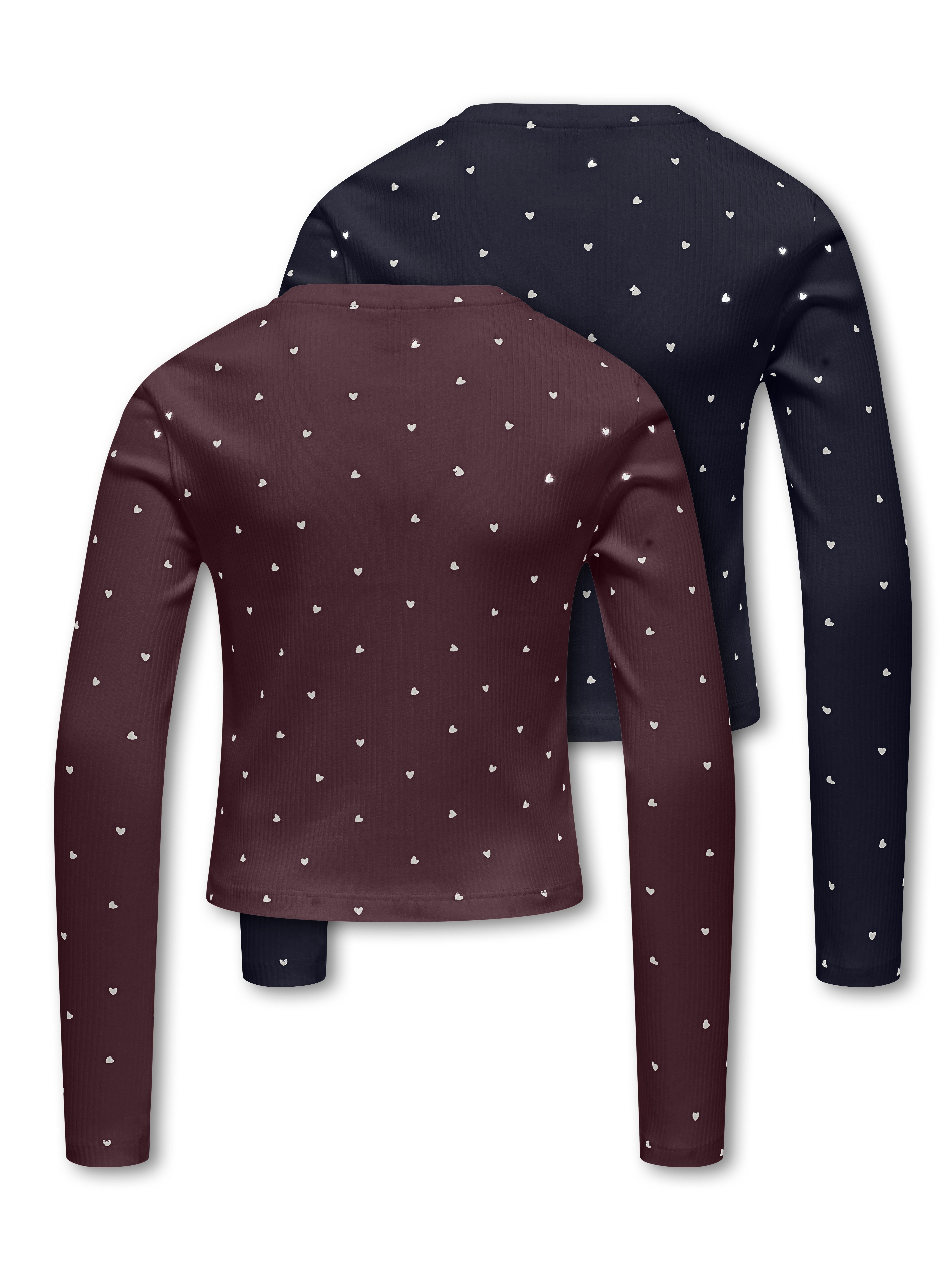 KIDS ONLY Langarmshirt KOGBELLA SHORT AOP L/S TOP JRS 2-PACK (Packung, 2-tlg) – Bild 2 von 2