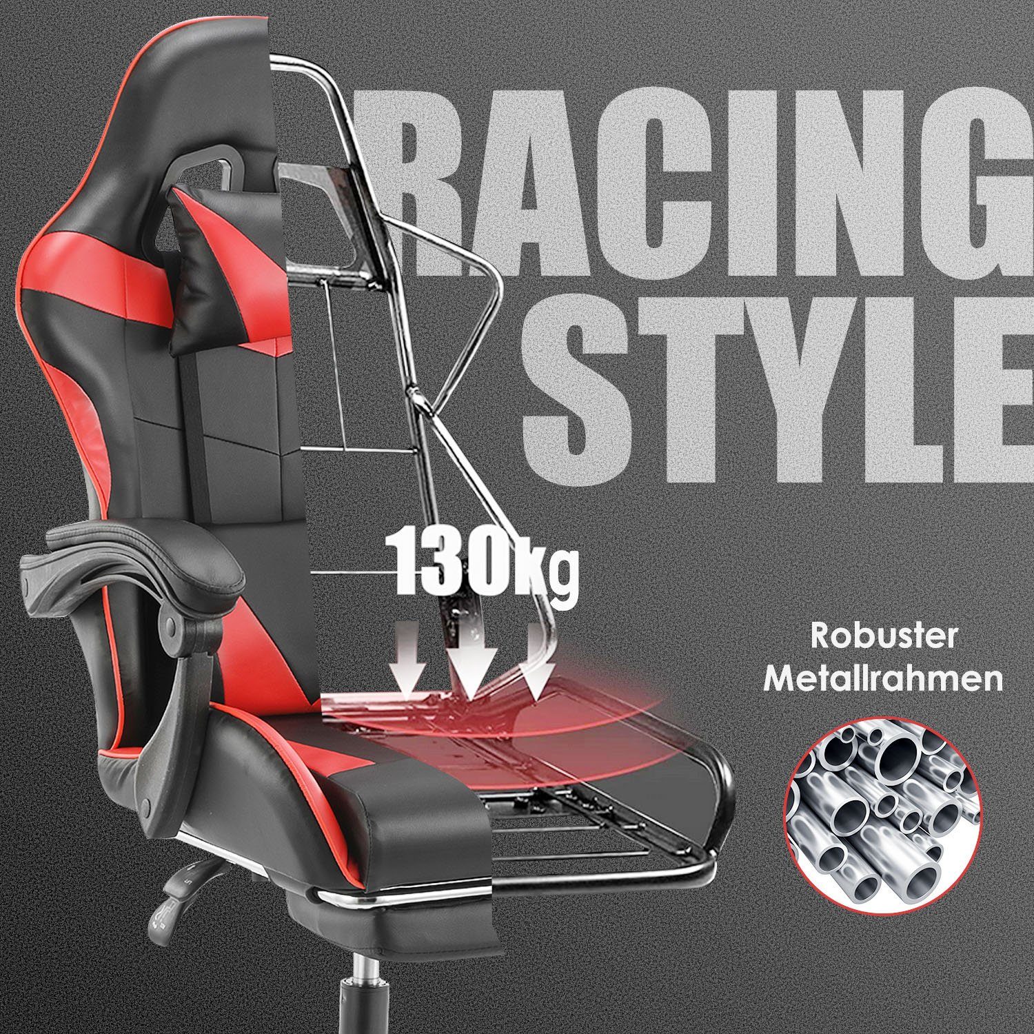 LETGOSPT Gaming Chair Gaming Stuhl Hoher günstig online kaufen