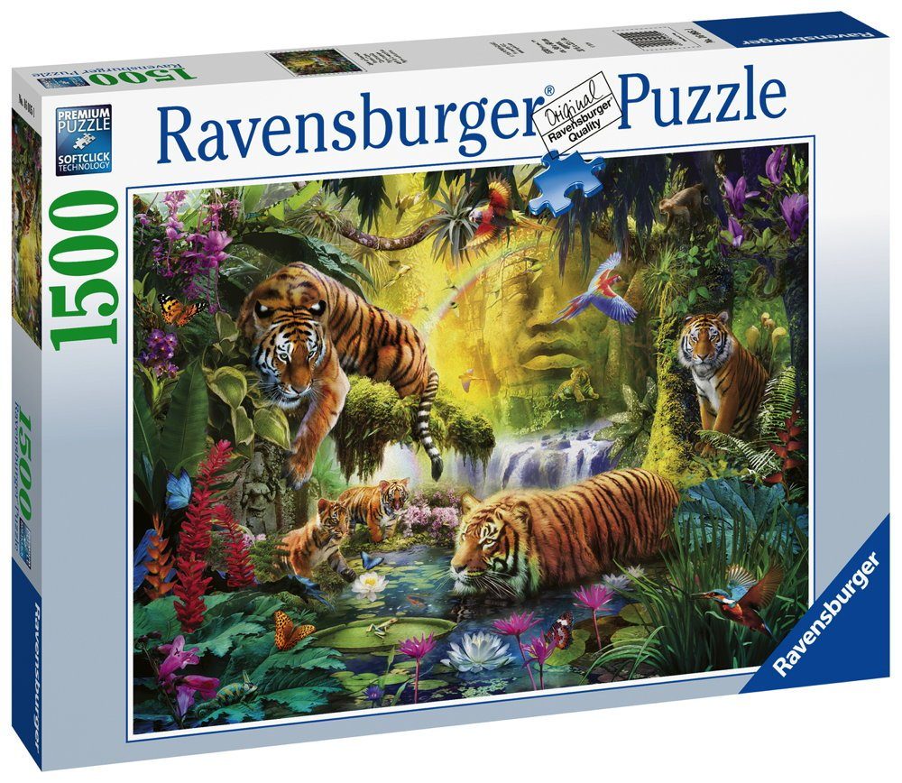 Ravensburger Puzzle 1500 Teile Ravensburger Puzzle Idylle am Wasserloch 16005, 1500 Puzzleteile