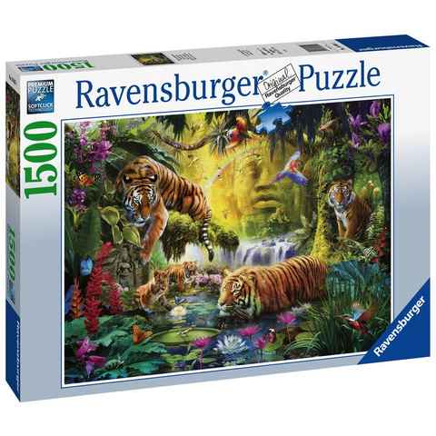 Ravensburger Puzzle 1500 Teile Ravensburger Puzzle Idylle am Wasserloch 16005, 1500 Puzzleteile