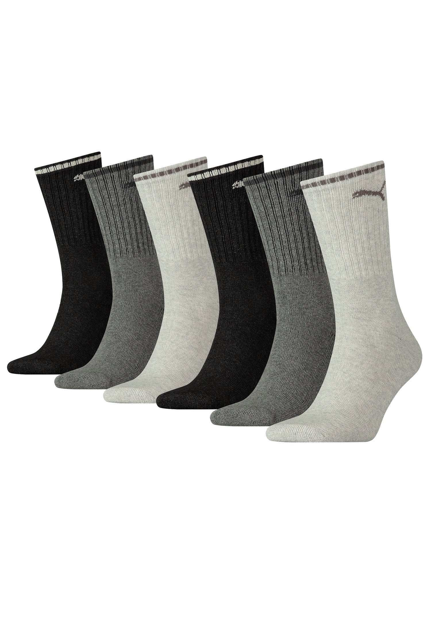 PUMA Socken CREW SOCK STRIPE 6 Paar (Spar-Pack, 6-Paar, 6er-Pack) günstig online kaufen