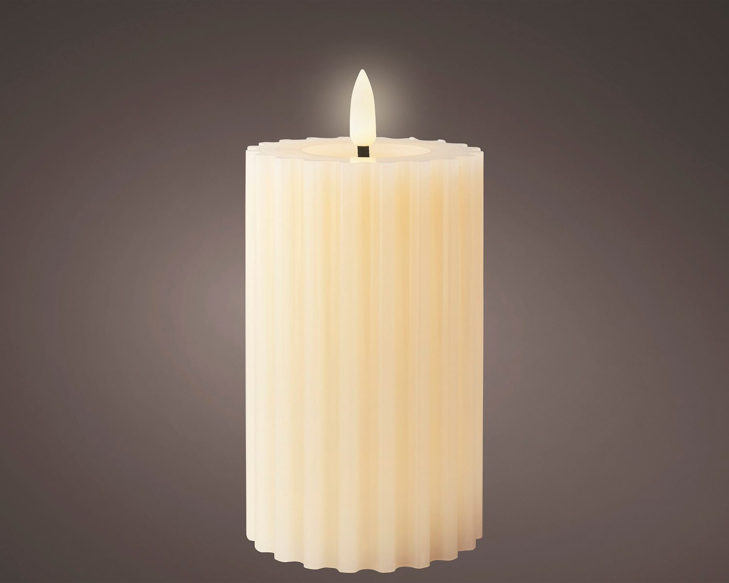 Lumineo LED-Christbaumkerzen Lumineo LED Wachskerze Creme 15 x 7,5 cm, geri günstig online kaufen