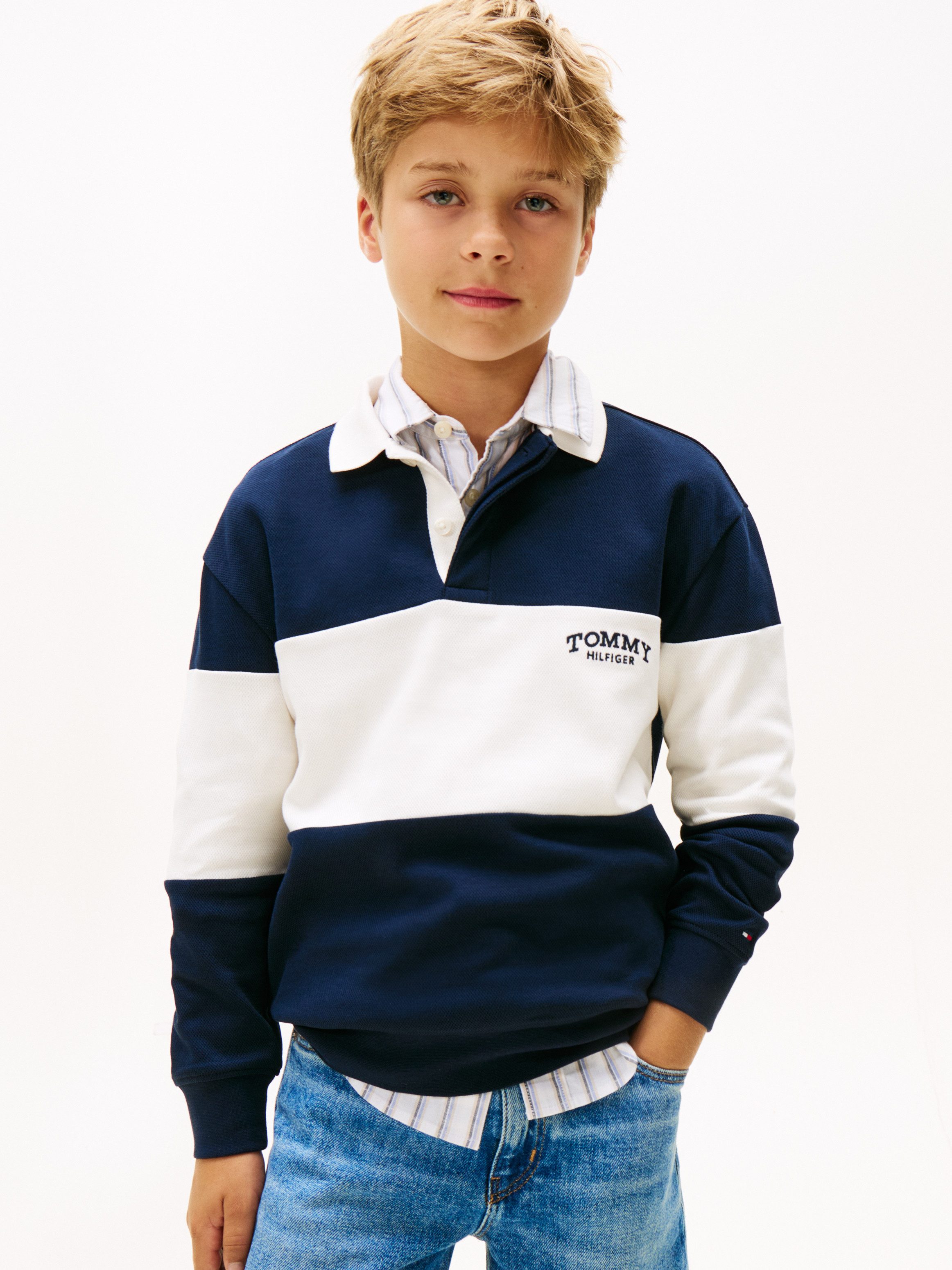 Tommy Hilfiger Langarm-Poloshirt Regular fit, für Kinder bis 16 Jahre