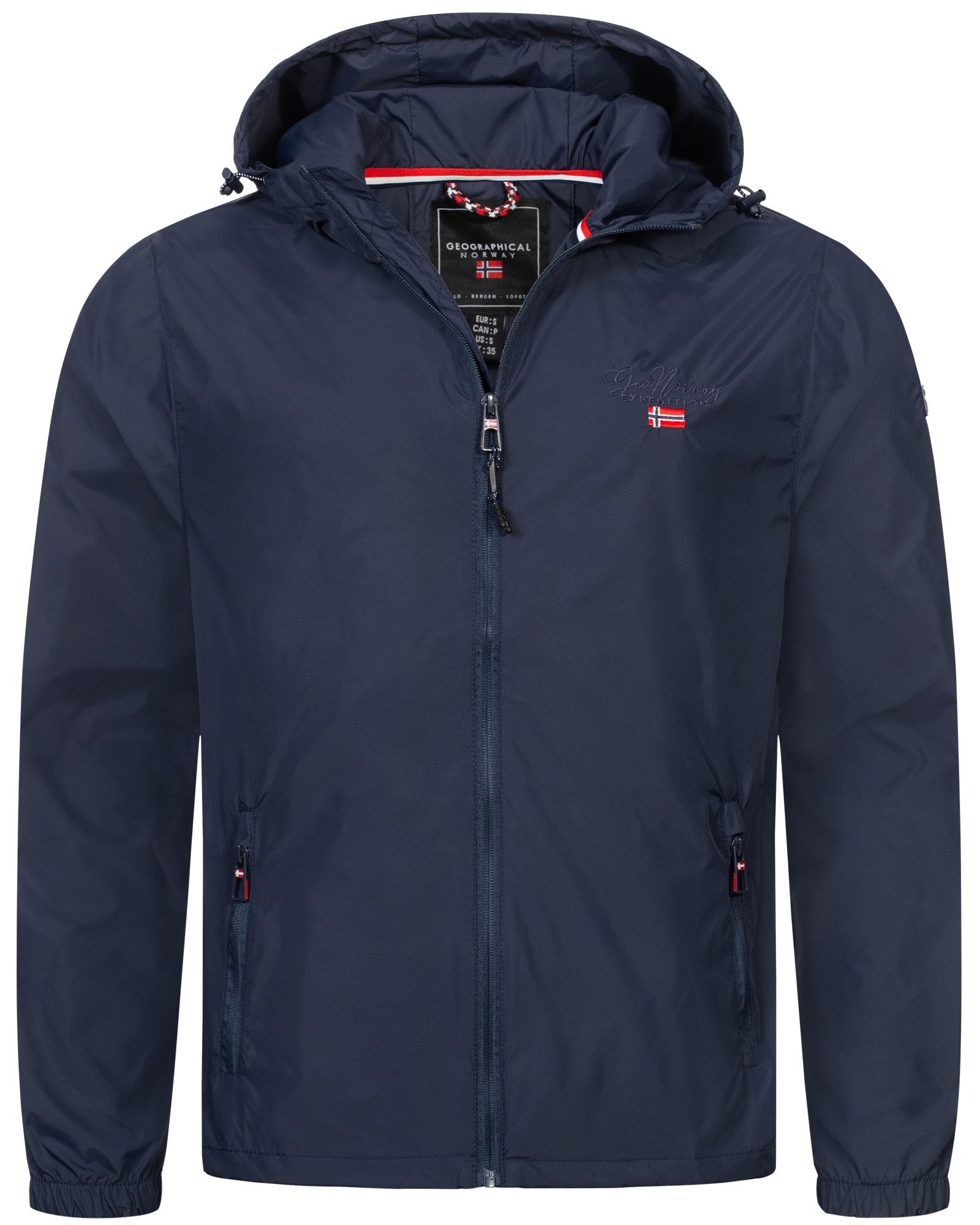 Geographical Norway Regenjacke Übergangsjacke Frühlings Jacke Windbreaker Regenjacke Outdoor Herbst