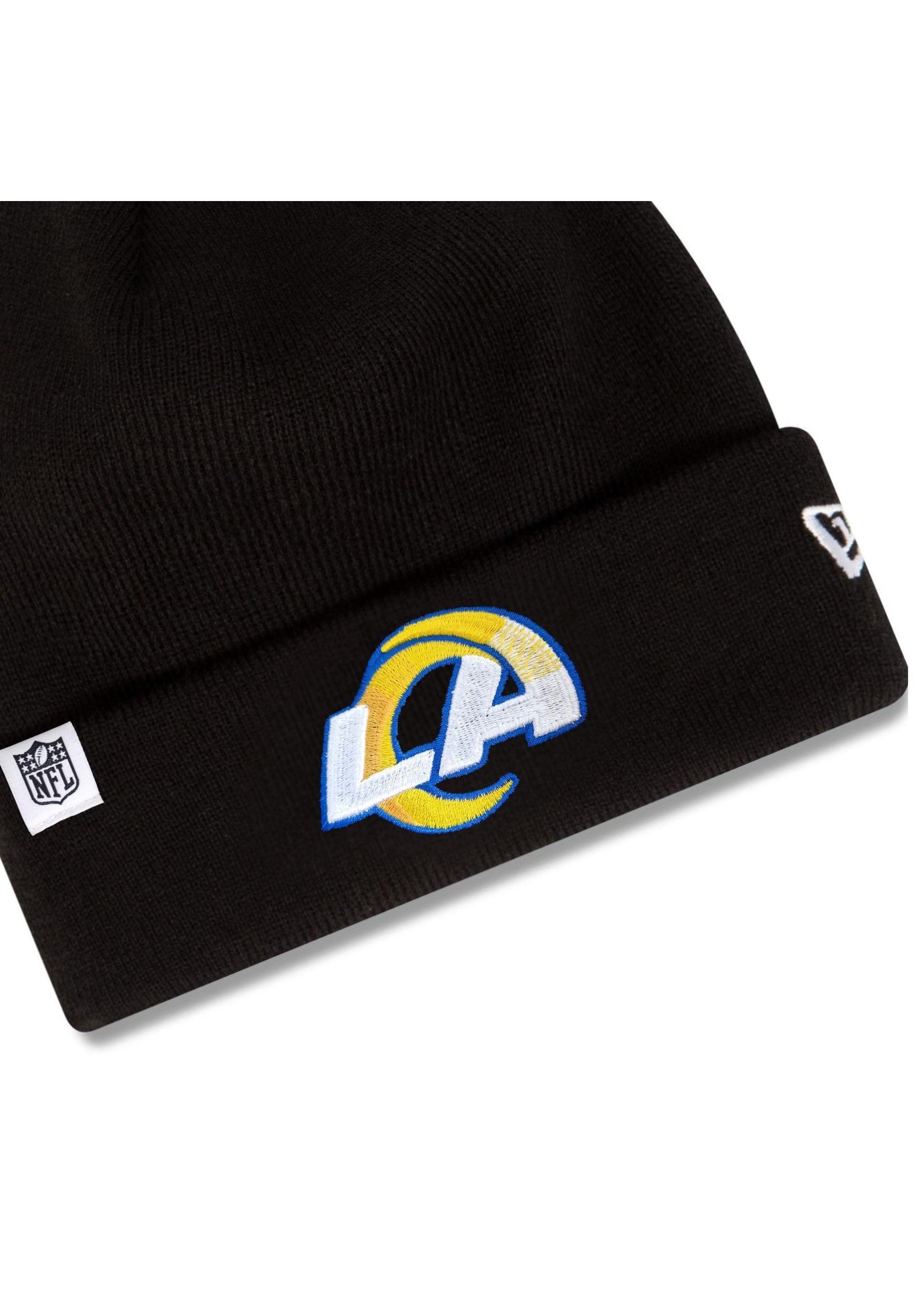 New Era Beanie Los Angeles Rams New Era Loop Label Knit Beanie NFL Mütze Schwarz (1-St)