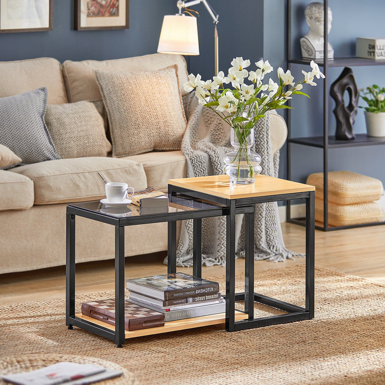 SoBuy Satztisch FBT42/FBT35, 2er Set Couchtisch günstig online kaufen
