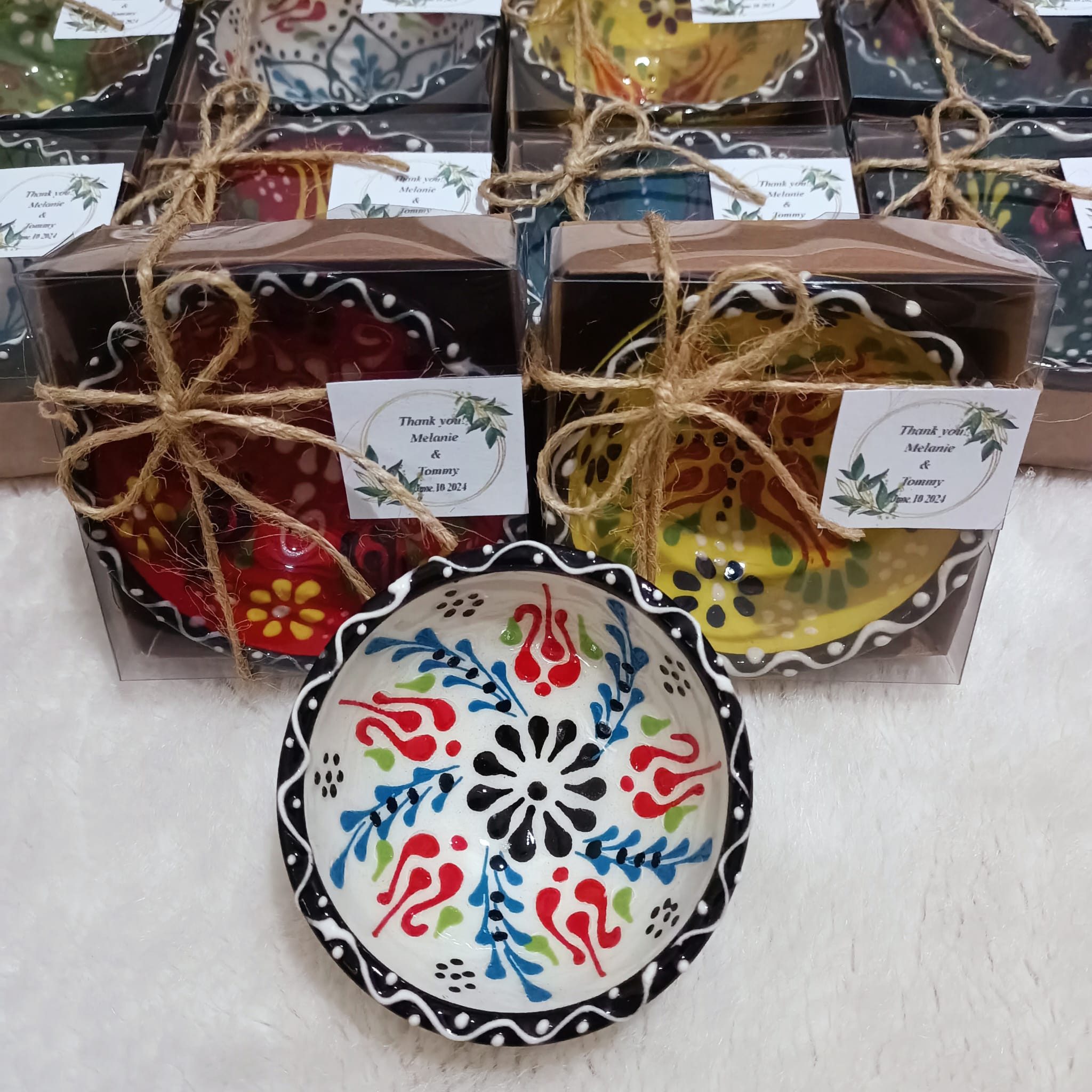 inovesis Dekoschale Handgefertigte Geschenkboxen – 24er & 12er Sets (12 St., Vielseitig einsetzbar – Für Weihnachten, Ostern, Baby Shower & mehr), Perfekt als Gastgeschenk oder für besondere Anlässe