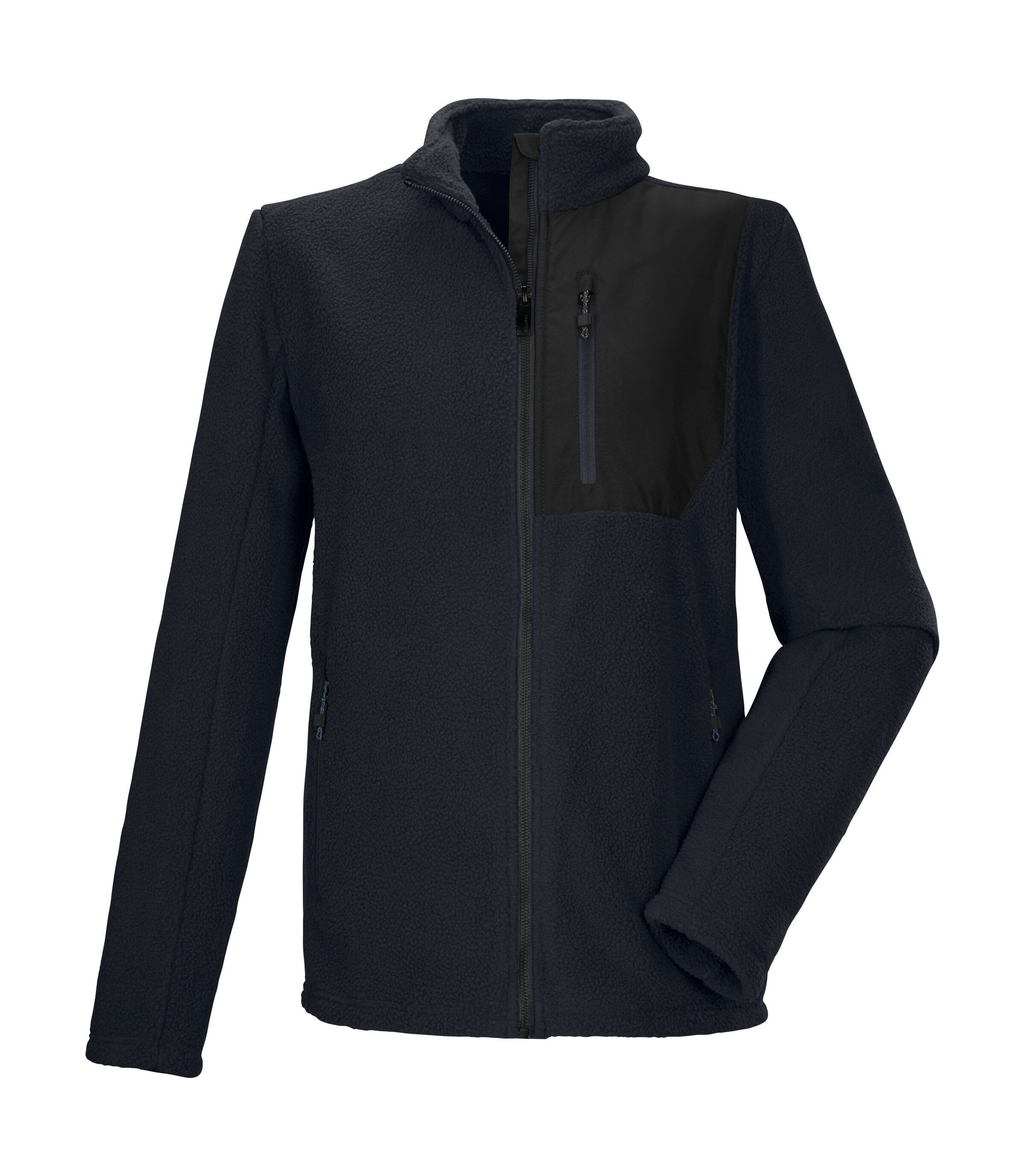 Killtec Fleecejacke KOW 105 MN FLC JCKT Sherpa Fleecejacke: warm, bequem, Kinnschutz, verschließbare Taschen