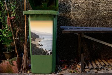 MuchoWow Wandsticker Strand - Griechenland - Kreta (1 St), Mülleimer-aufkleber, Mülltonne, Sticker, Container, Abfalbehälter