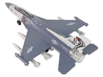 LEAN Toys Spielzeug-Flugzeug Flugzeug Reibungsantrieb Lichteffekte Sounds Spielzeug Flugzeugmodell