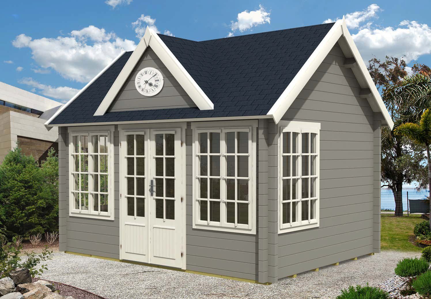 Thumbnail - Alpholz Gartenhaus Holz CLOCKHOUSE® 44 Royal ISO, BxT: 444x354 cm