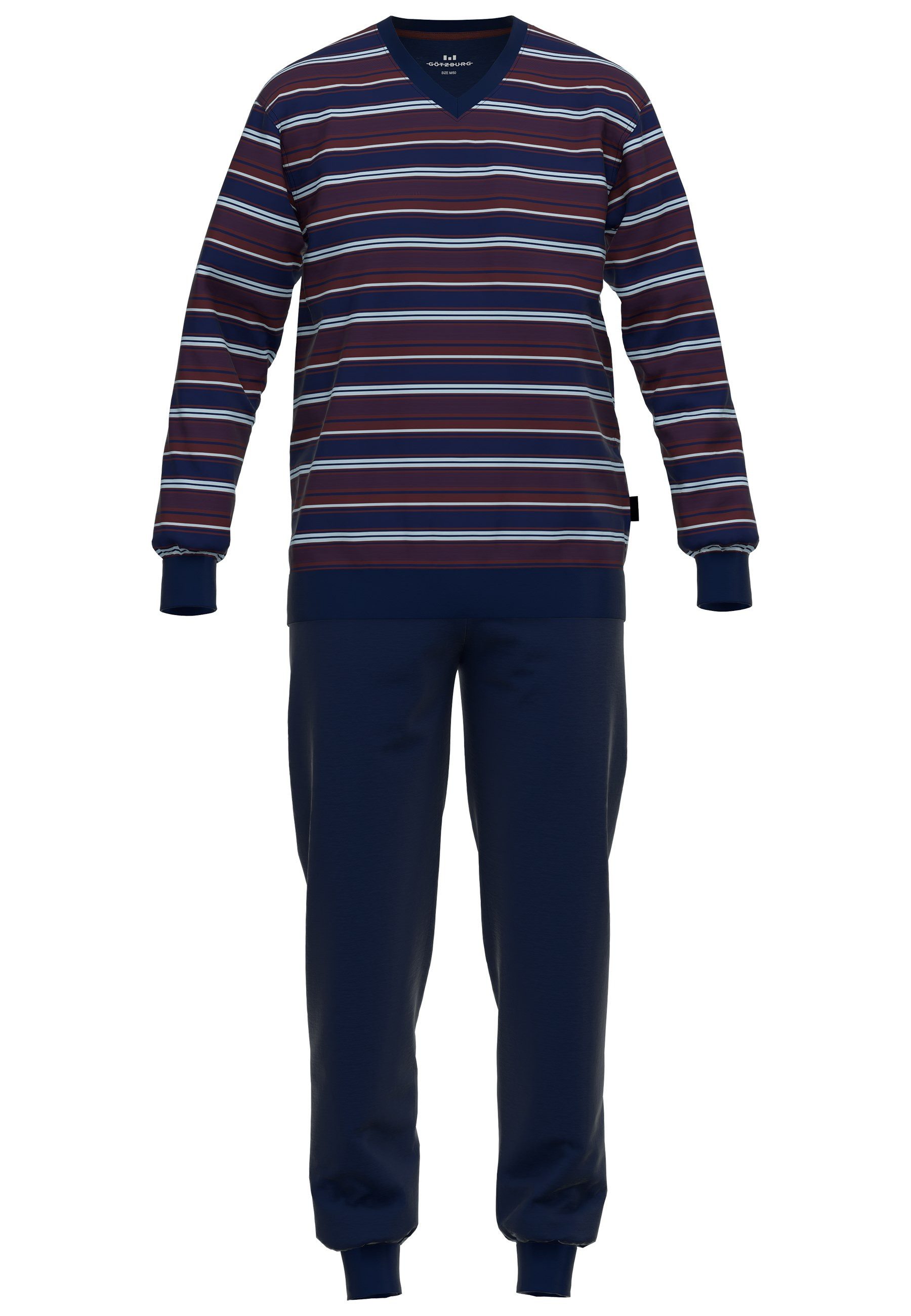 GÖTZBURG Pyjama Zartbitter (2 tlg) V-Ausschnitt, günstig online kaufen