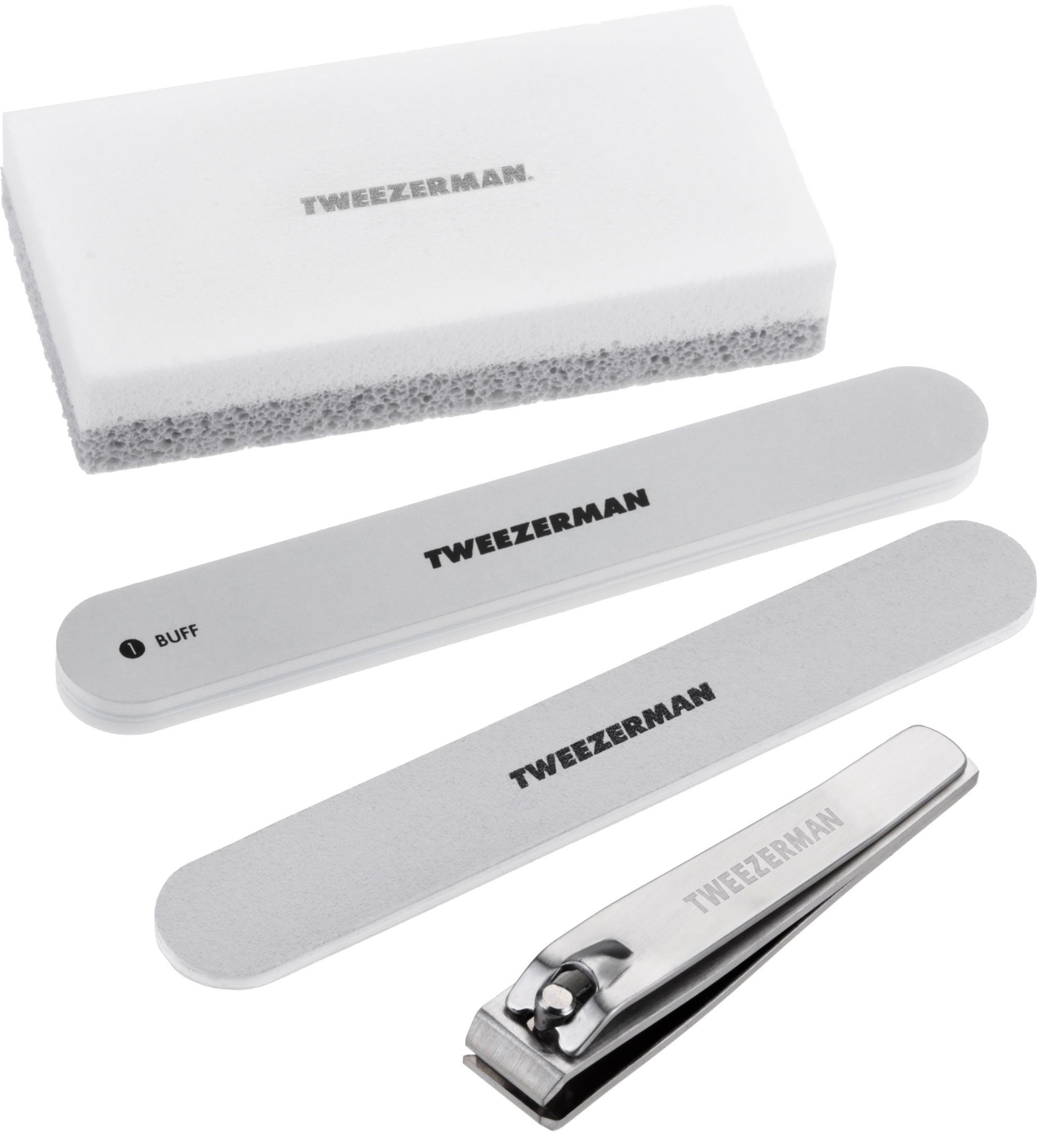 TWEEZERMAN Pediküre 4-tlg., Multi-Tool, Set Pedikürestein mit