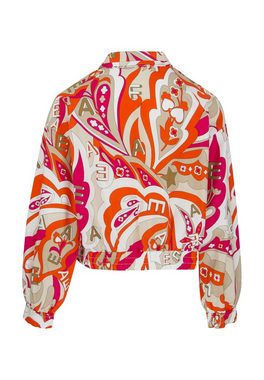 AENGELS Blouson Blouson mit Retro-Print mit Taschen