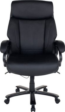 Duo Collection Bürostuhl Ennio 180, belastbar bis 180 KG, Chefsessel, Wippfunktion & ergonomischer Komfort