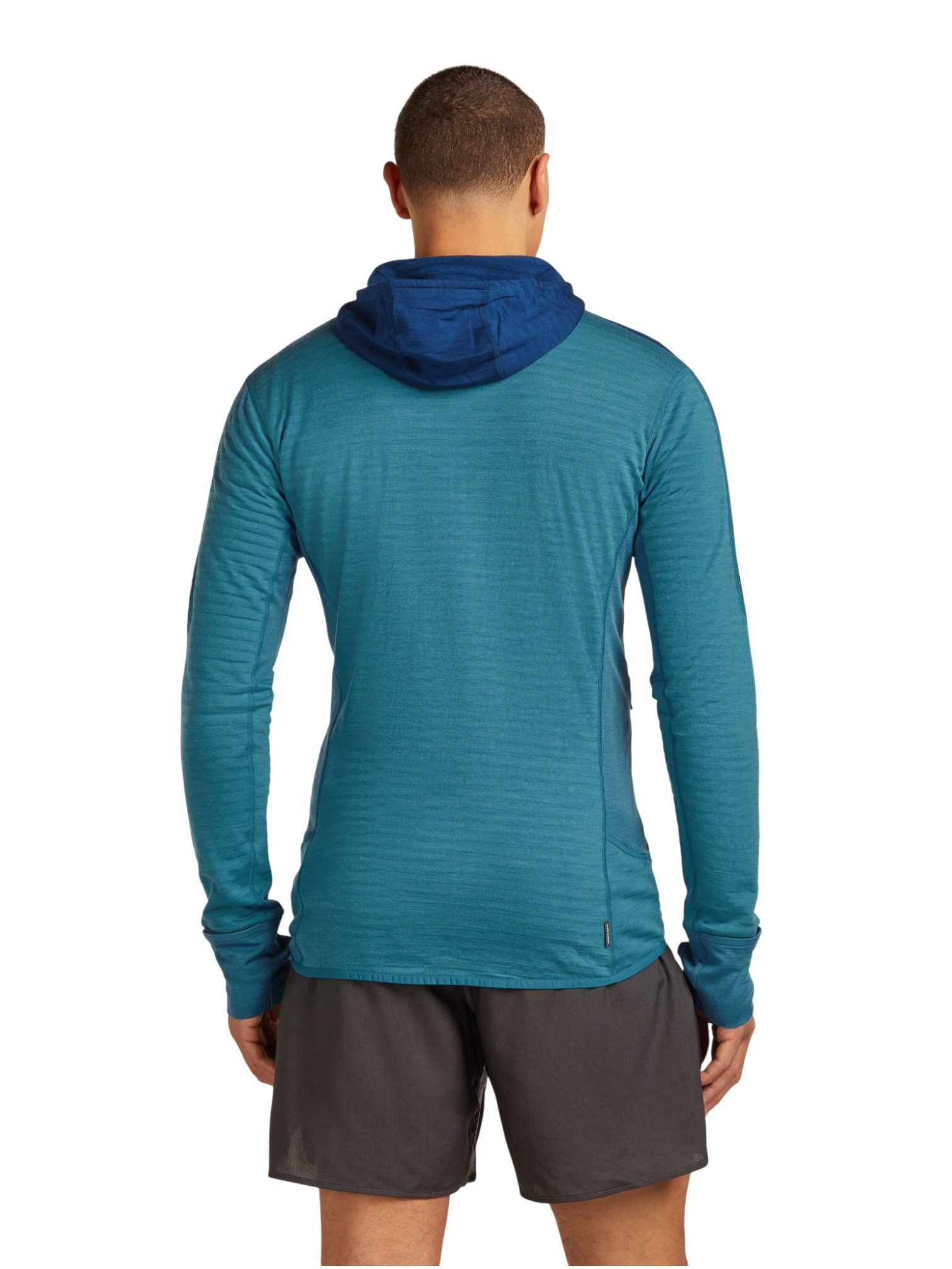 Icebreaker Fleecejacke Descender Merino Blend 300 RealFleece mit Kapuze (Merinowolle)