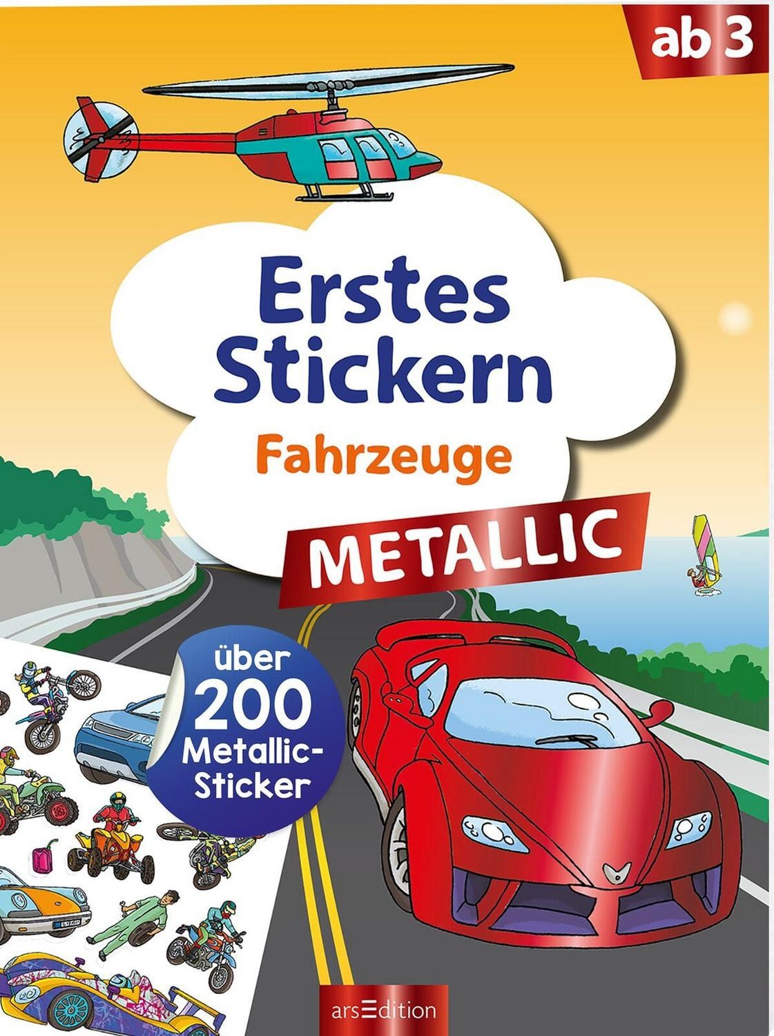 Erstes Stickern Metallic – Fahrzeuge / diverse