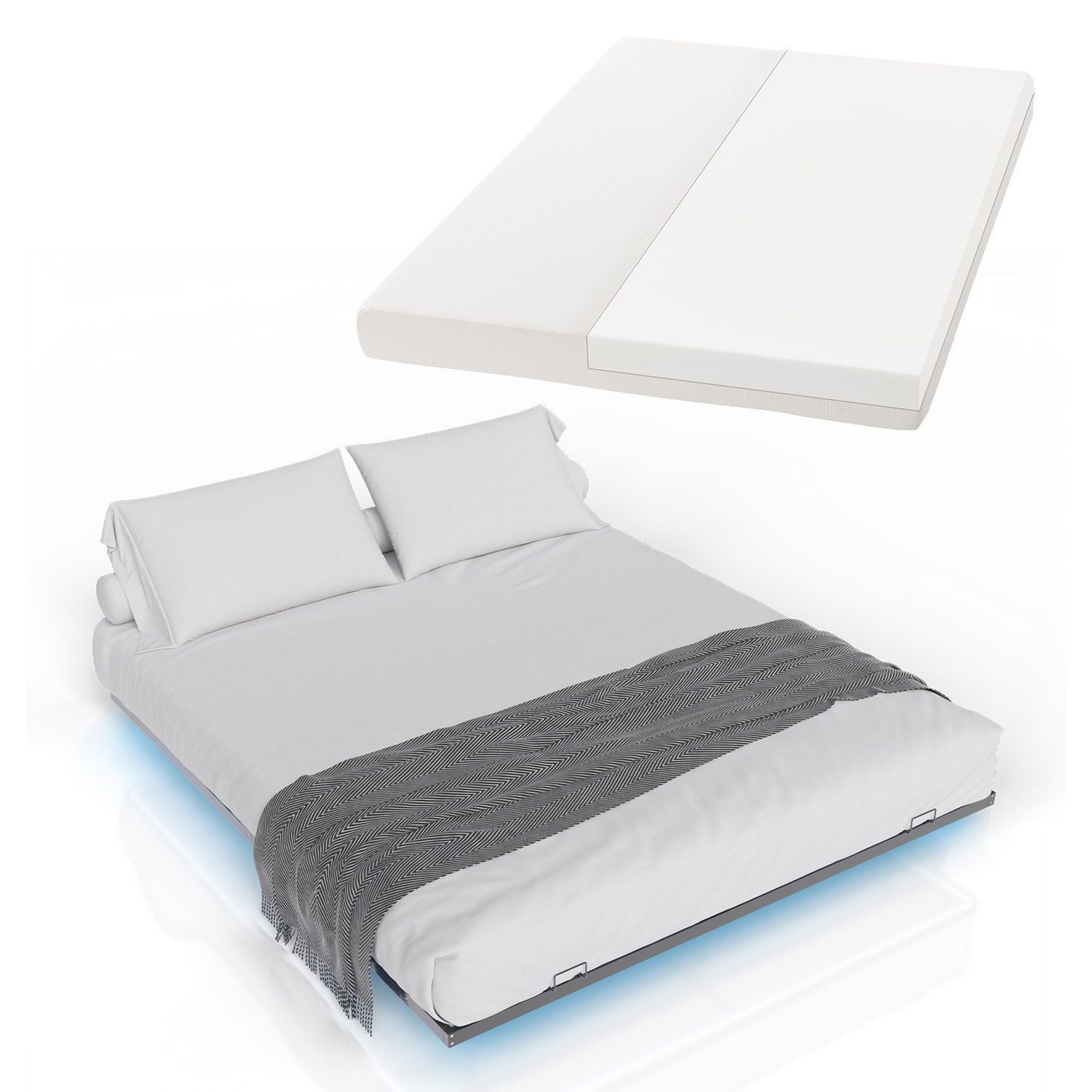 Juskys Metallbett Palamos, 180x200 cm mit günstig online kaufen