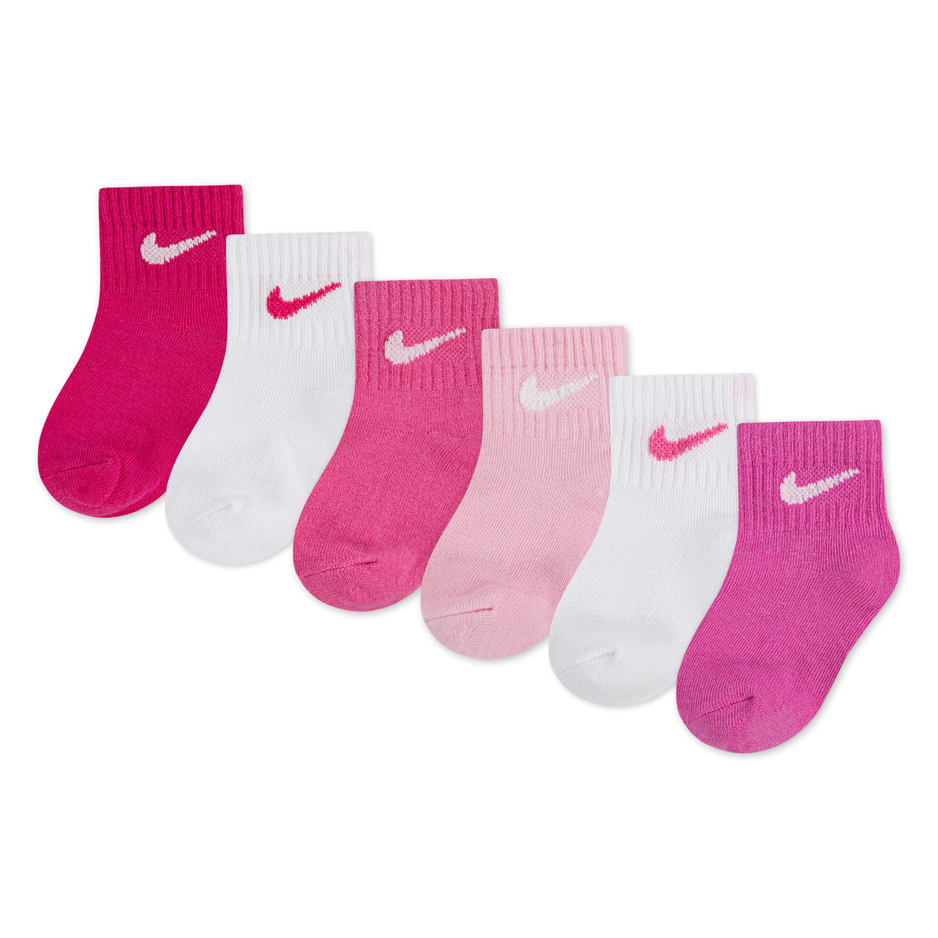Nike Sportswear Socken NHN SWOOSH 6PK INFANT ANKLE SO (6-Paar) für Babys, 6er-Set, weiches, elastisches Material, elastischer Bund